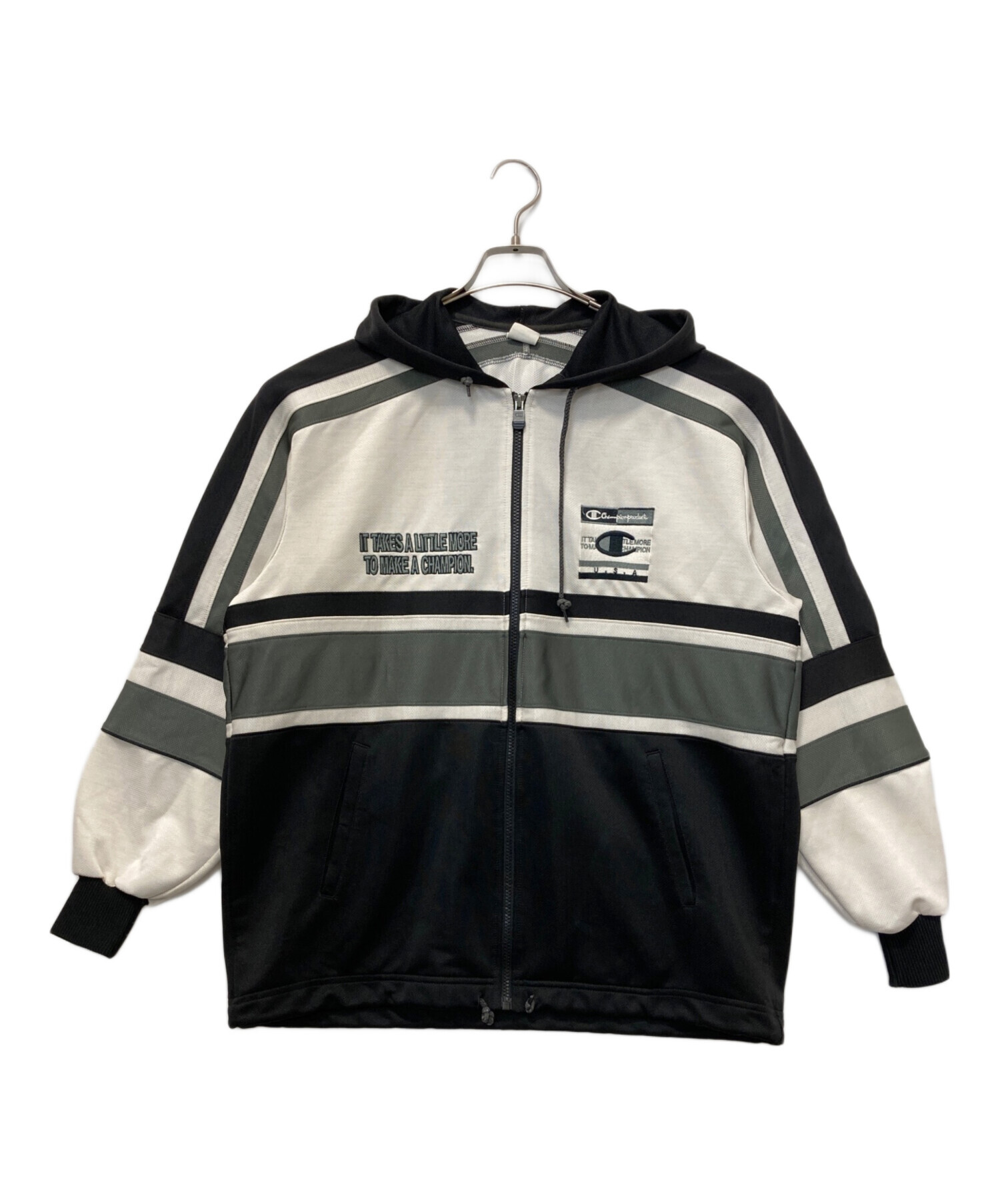 中古・古着通販】Champion (チャンピオン) ジップパーカー ホワイト