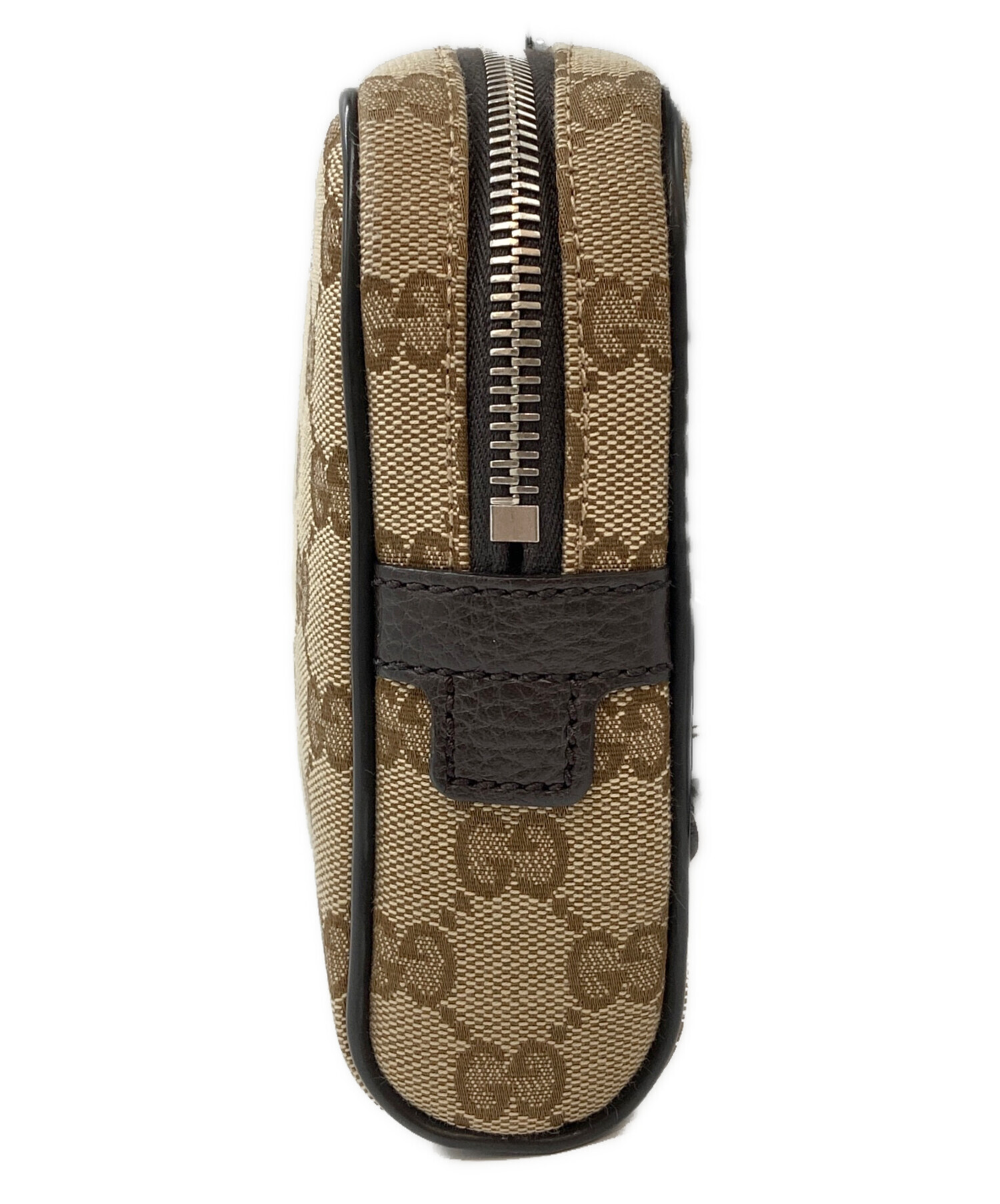 中古・古着通販】GUCCI (グッチ) GGキャンバス ボディバッグ ベージュ