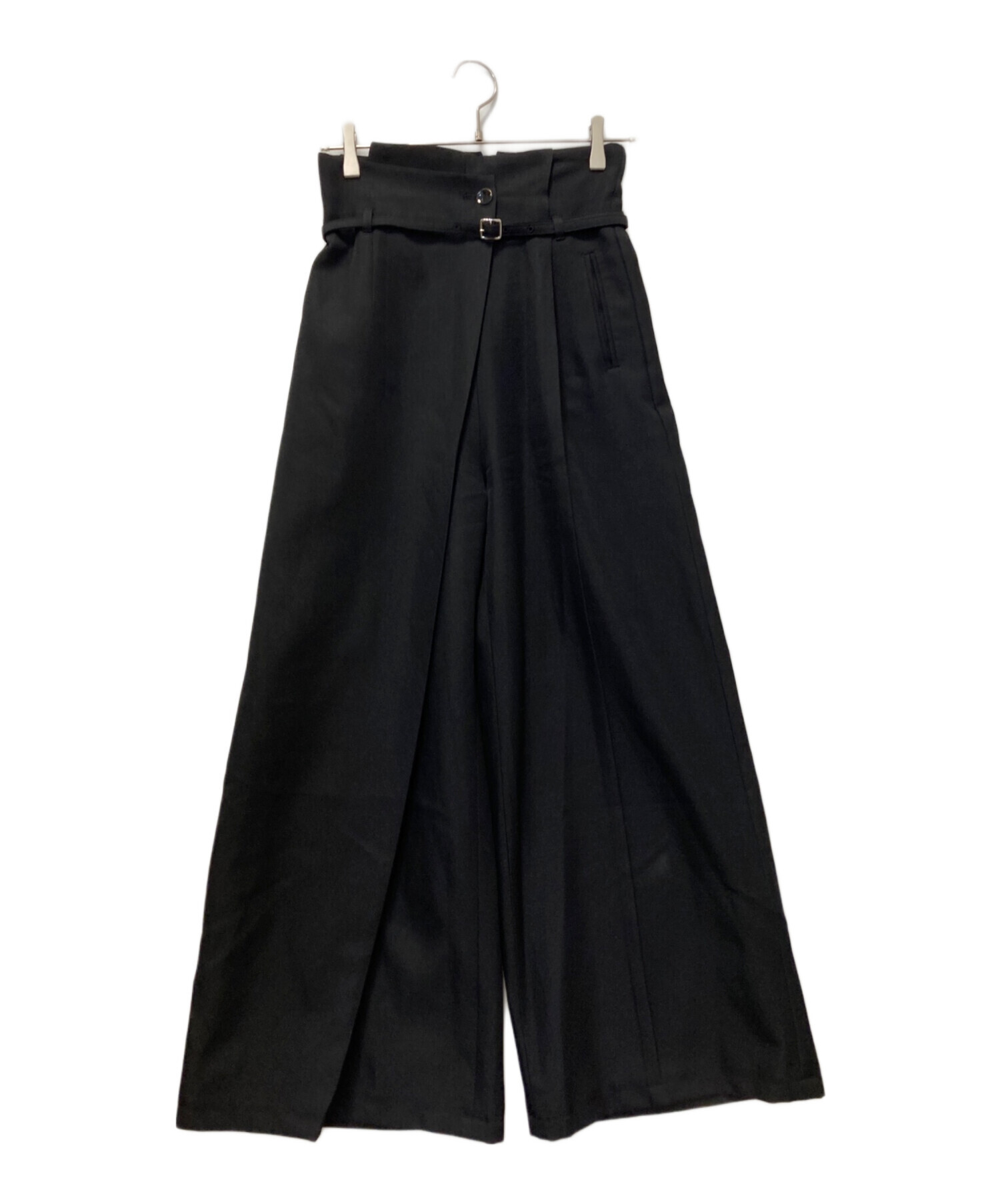 【現行・完売品】 ユナイテッドトウキョウ ハイウエストスリットパンツ ブラック セール】【シリーズ累計販売数21,000本突破！】HAKAMAツイルハイ