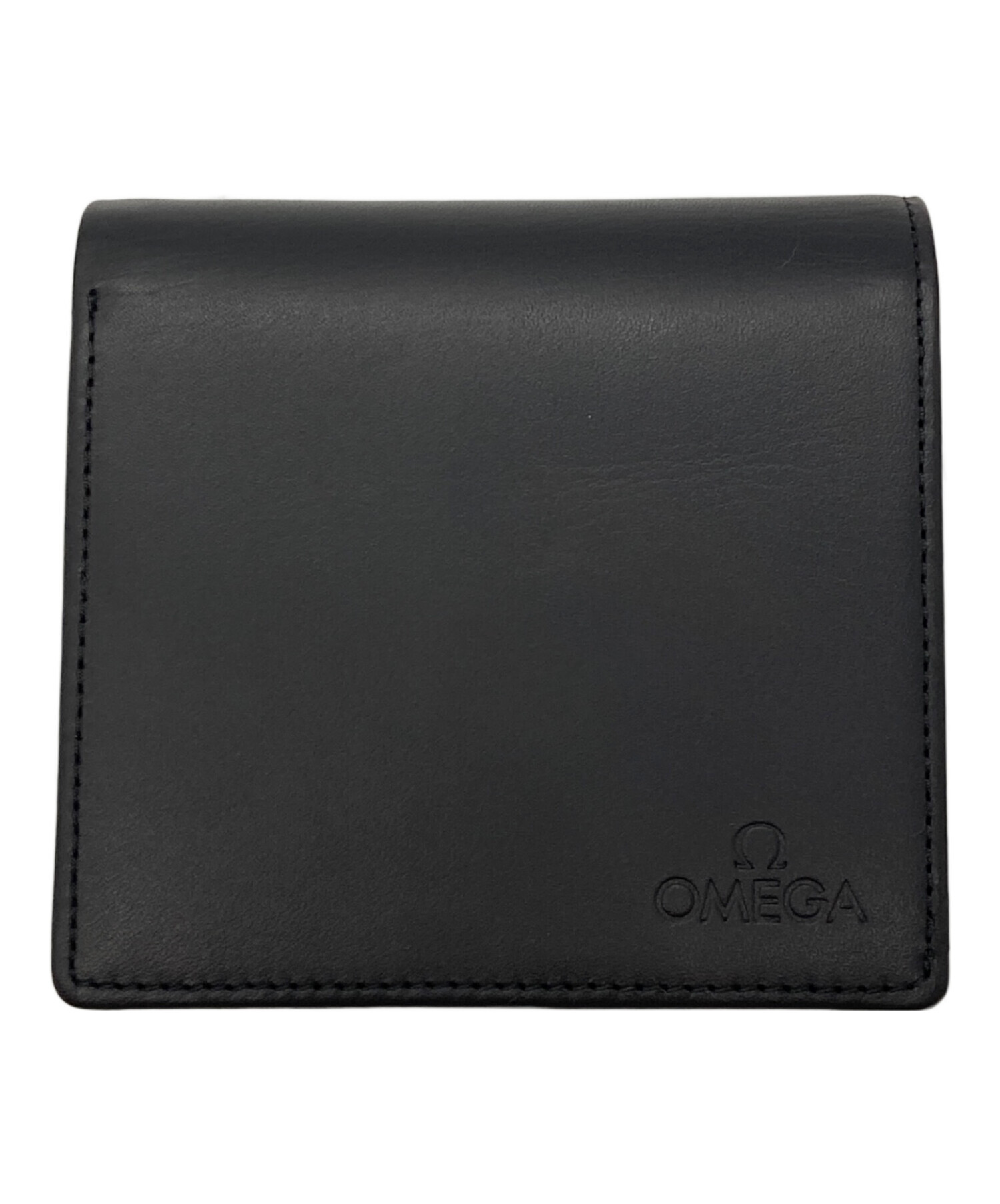 OMEGA Boutique 二つ折り財布 ブラック 中古・古着通販】OMEGA (オメガ) 2つ折り財布 ブラック｜ブランド