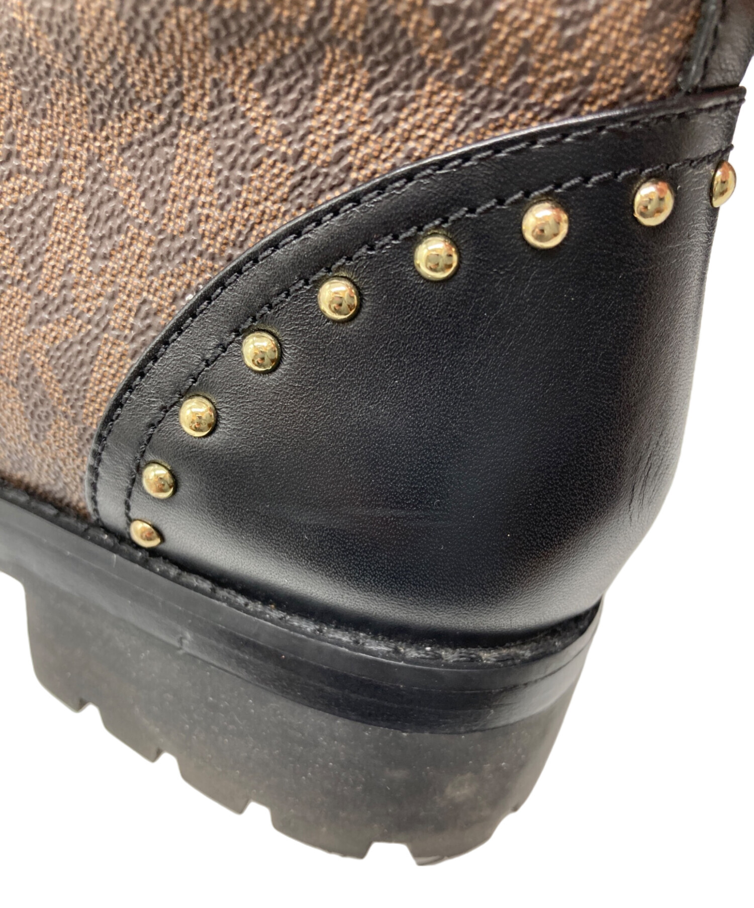 ブラウン レースアップ ブーツ マイケルコース Michael Kors ブラウン レースアップブーツ