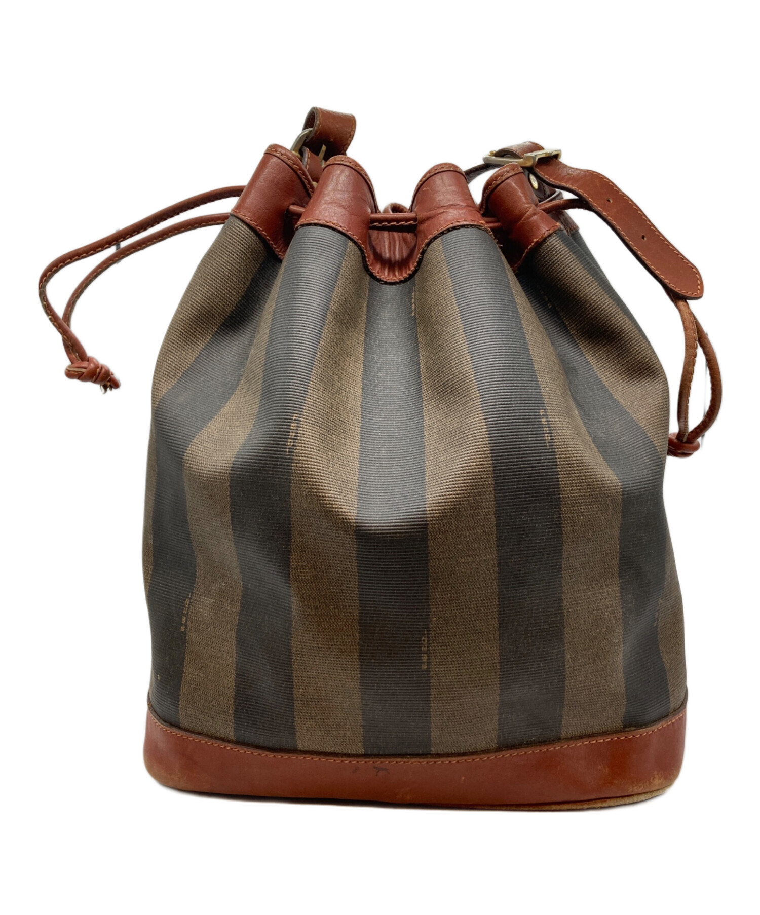 FENDIペカン柄 巾着型 FENDI フェンディ 巾着ショルダーバッグ ペカン 