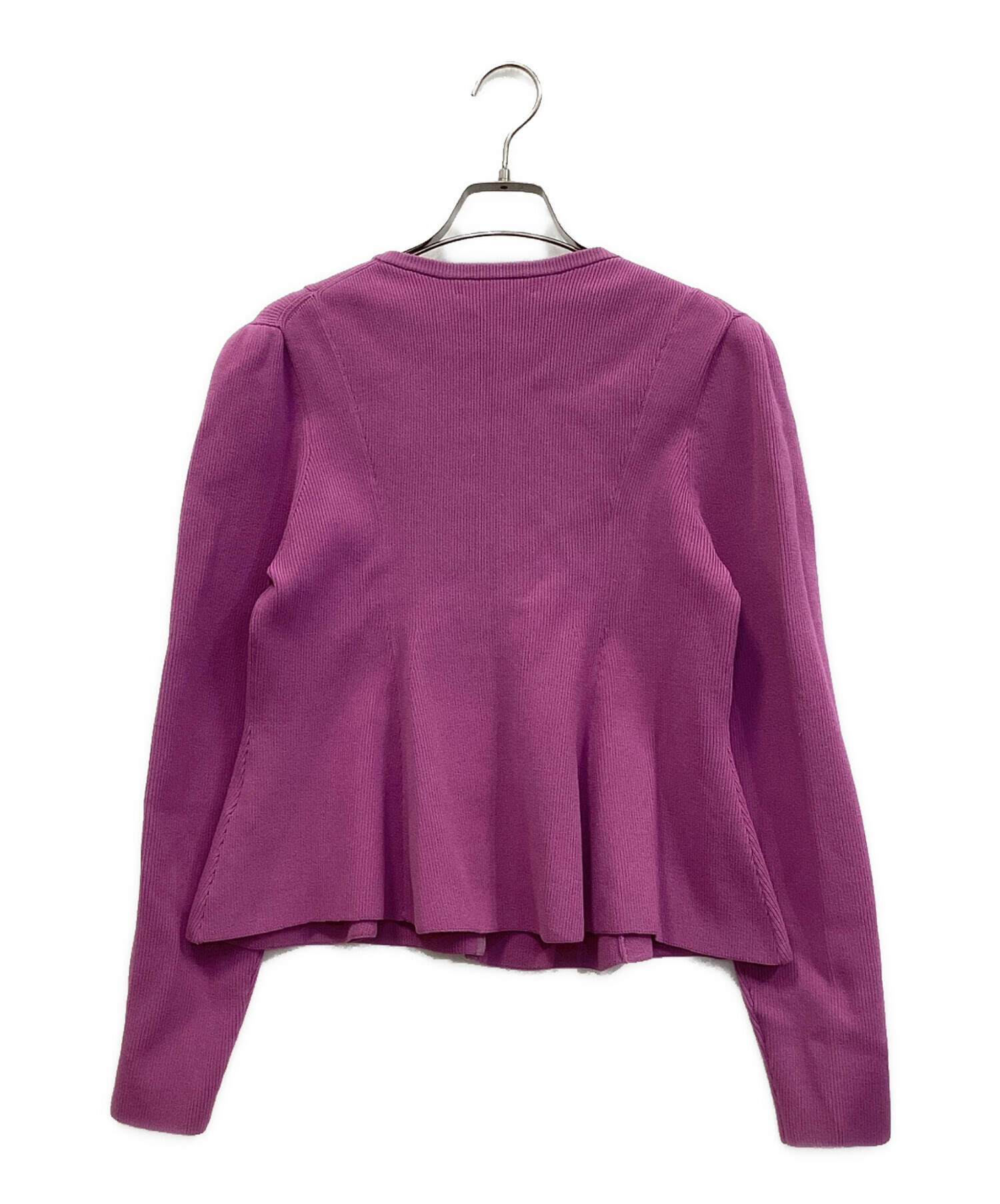 クロップドペプラムカーディガン ピンク セルフォード クロップドペプラムカーディガン ピンク CELFORD(セル