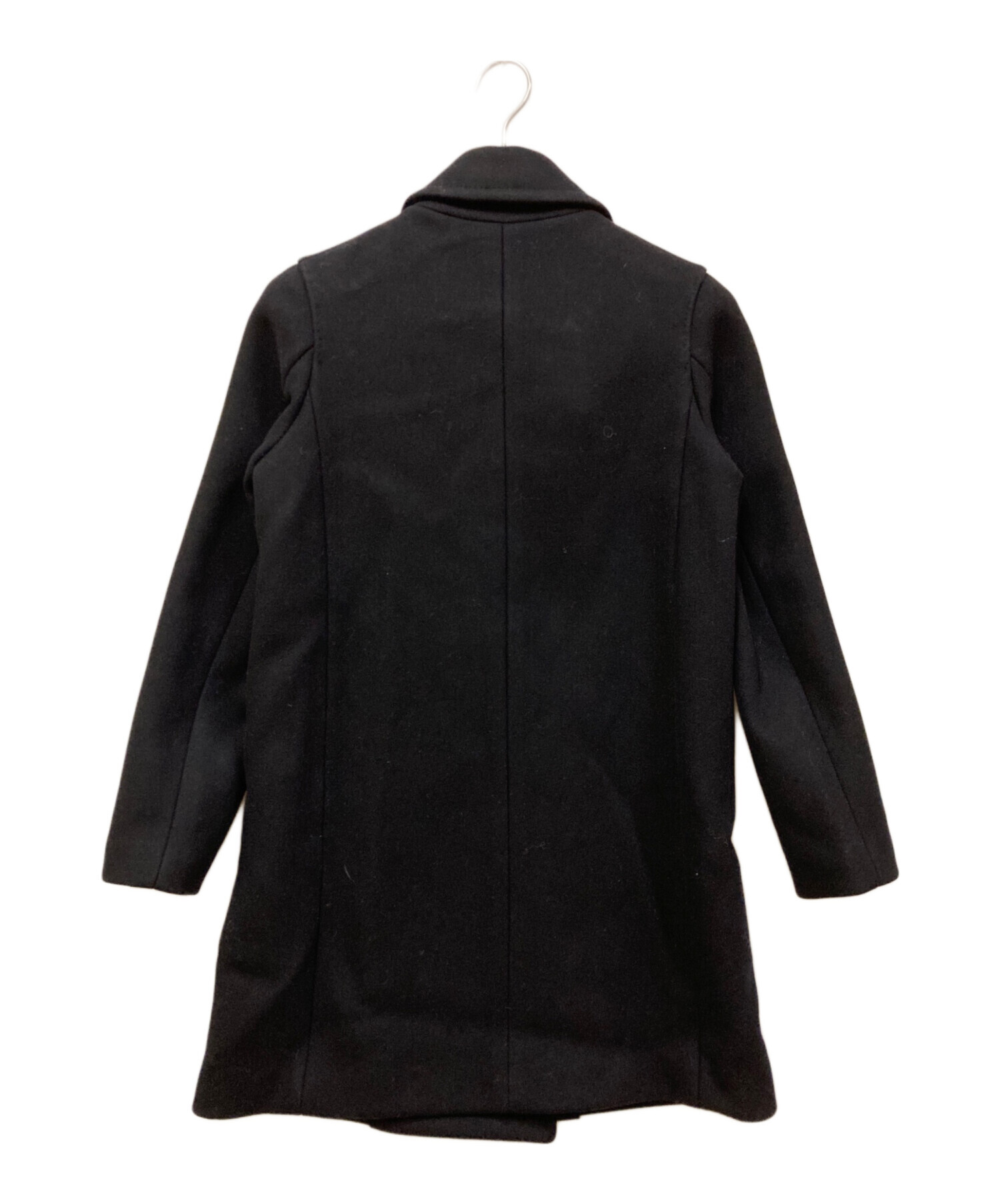 中古・古着通販】Drawer (ドゥロワー) ウールメルトンPコート ネイビー