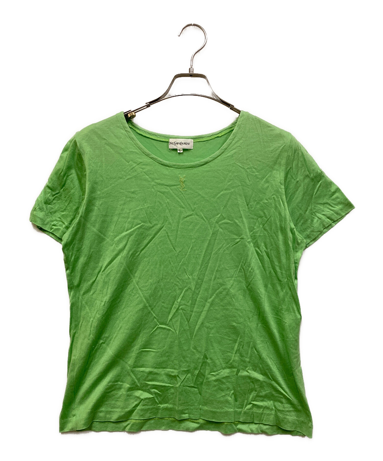 中古・古着通販】Yves Saint Laurent (イヴサンローラン) Tシャツ 黄緑
