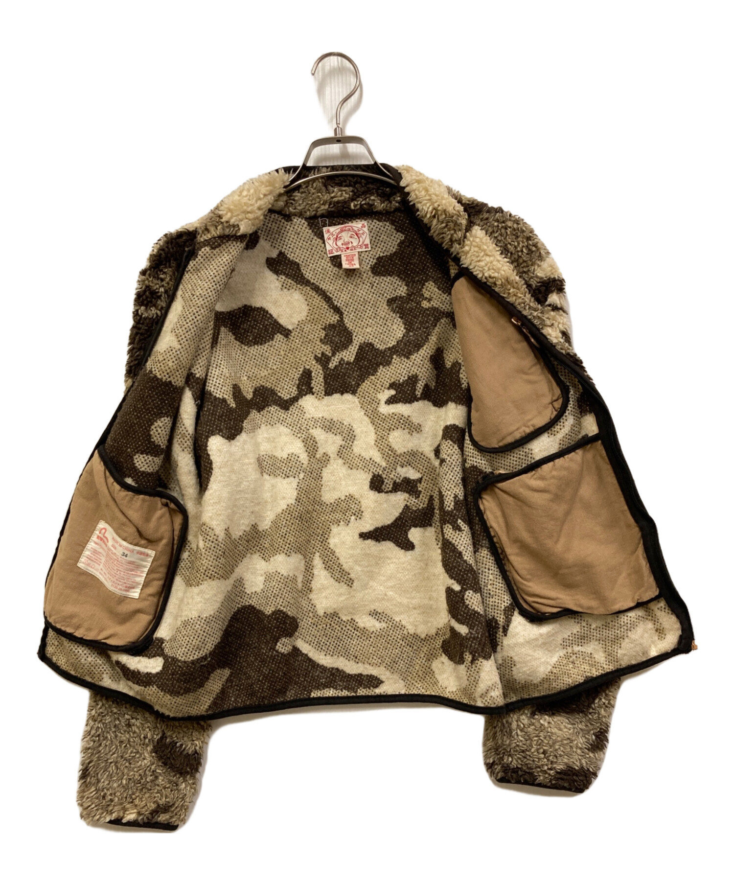 中古・古着通販】EVISU (エヴィス) ボアジャケット/フリースジャケット