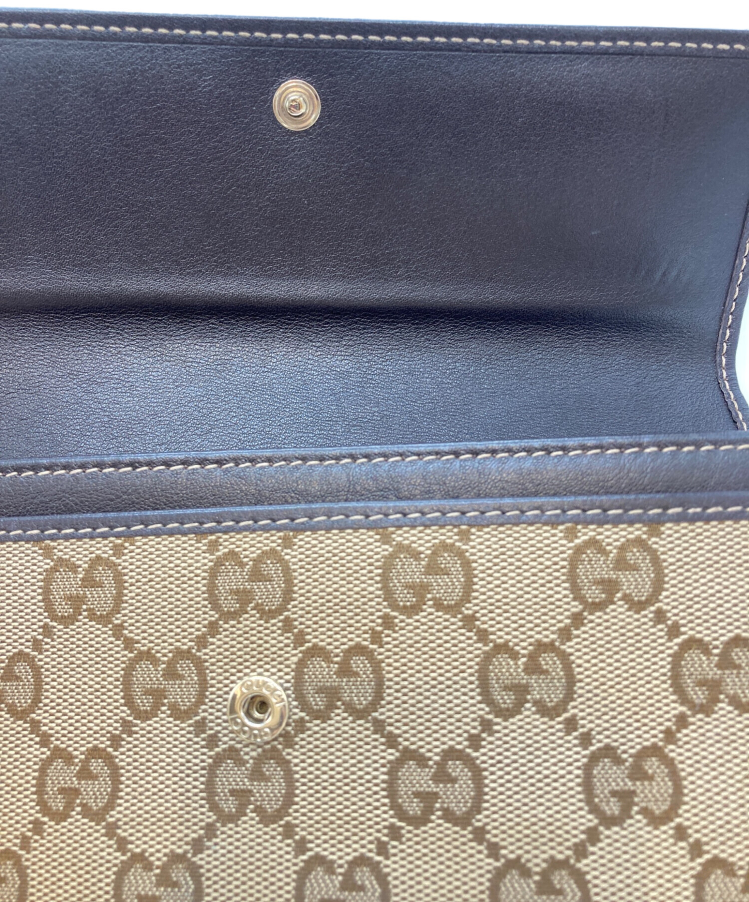 中古・古着通販】GUCCI (グッチ) ラブリー GGキャンバス長財布 