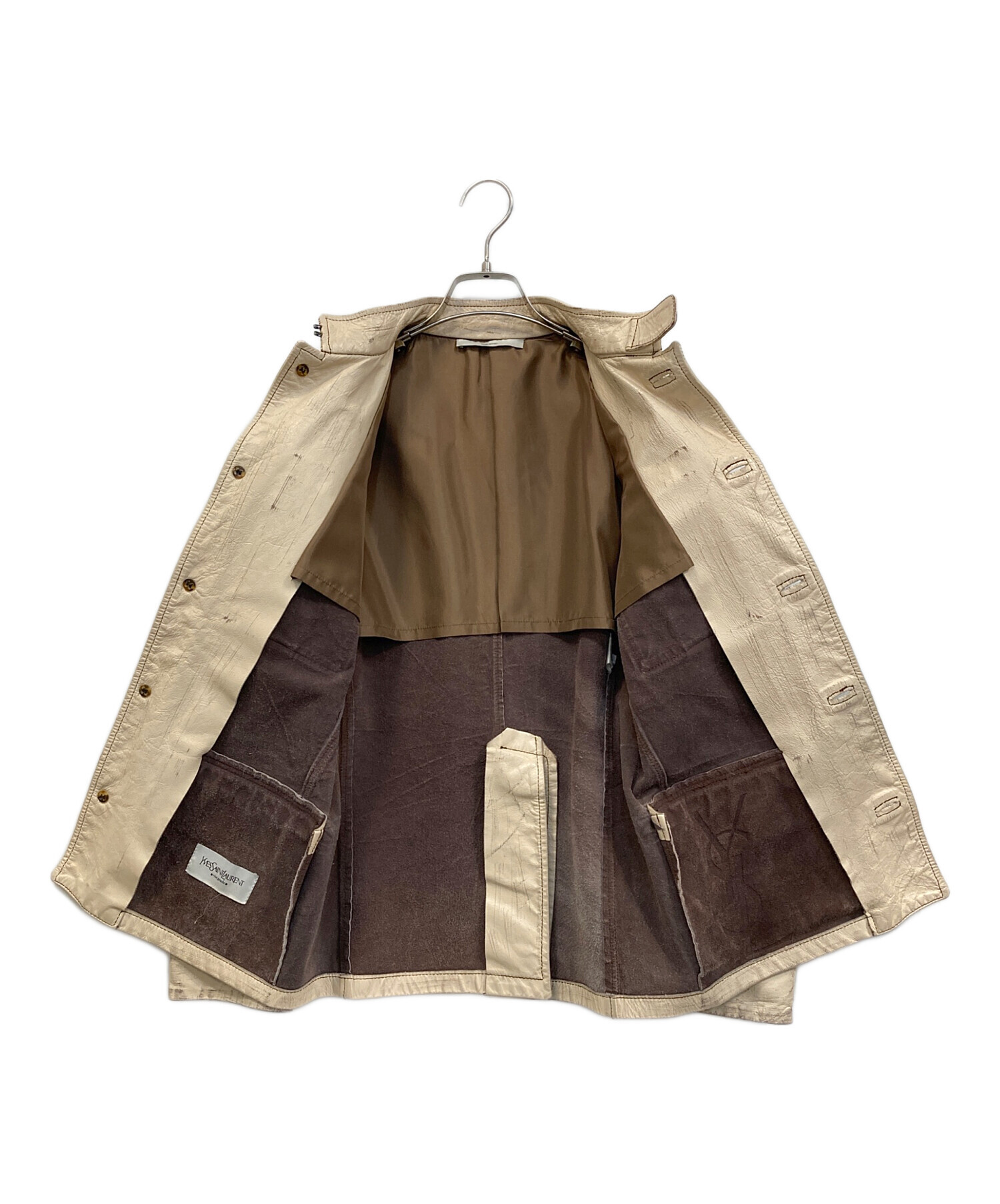 中古・古着通販】Yves Saint Laurent (イヴサンローラン) カーフレザー
