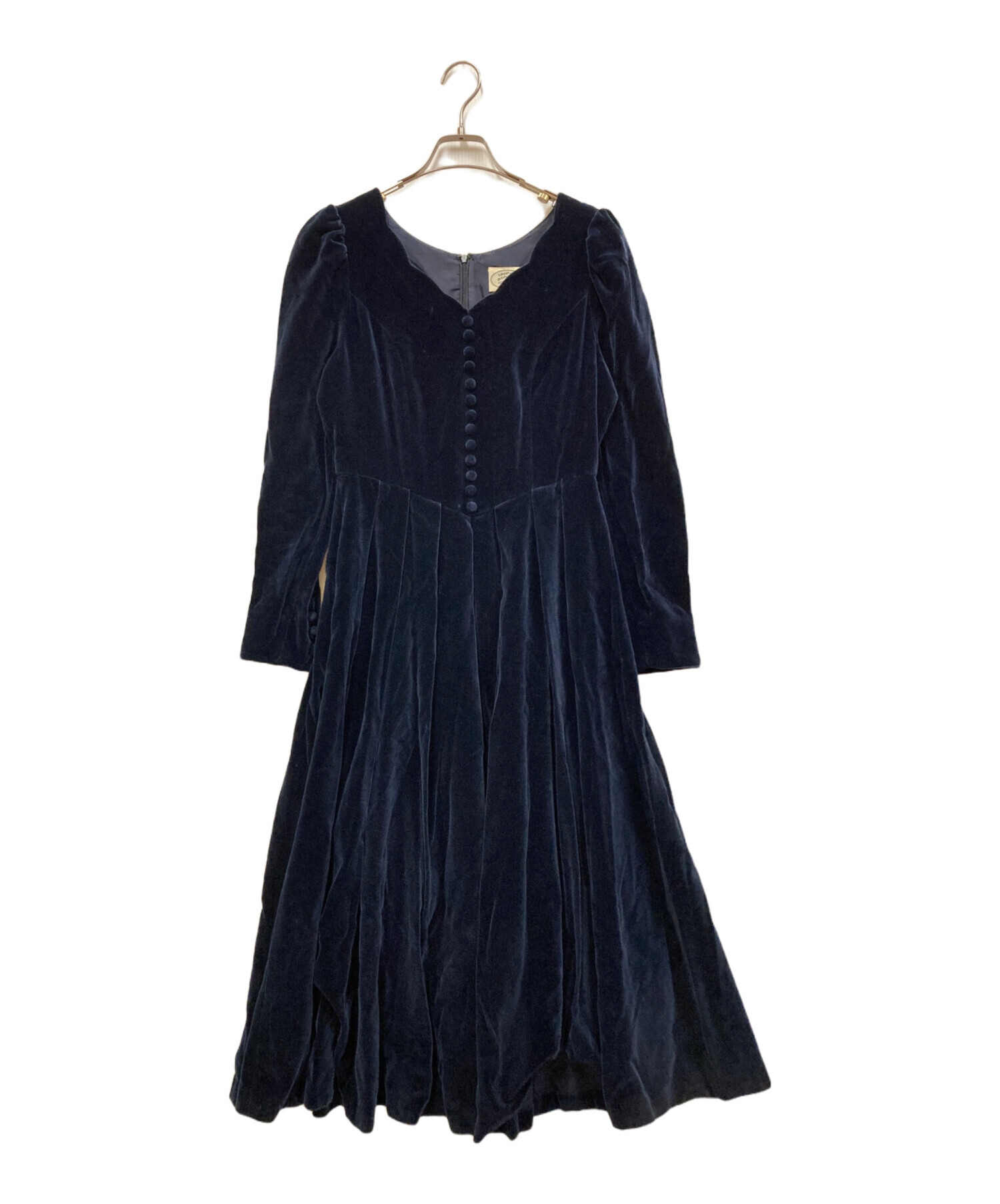 ローラアシュレイ ＊ ワンピース ドレス　近年　タグ付新品未使用品 中古・古着通販】LAURA ASHLEY (ローラ アシュレイ) ベロアワンピース