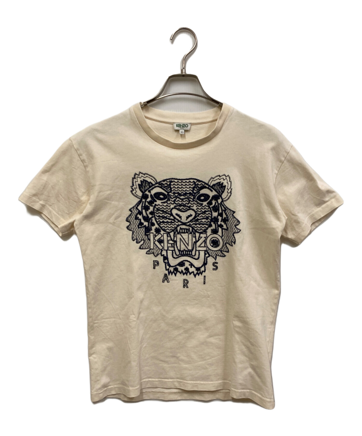 kenzo 虎 tシャツ 刺繍 ケンゾー タイガー の立体刺繍入りフーディやT