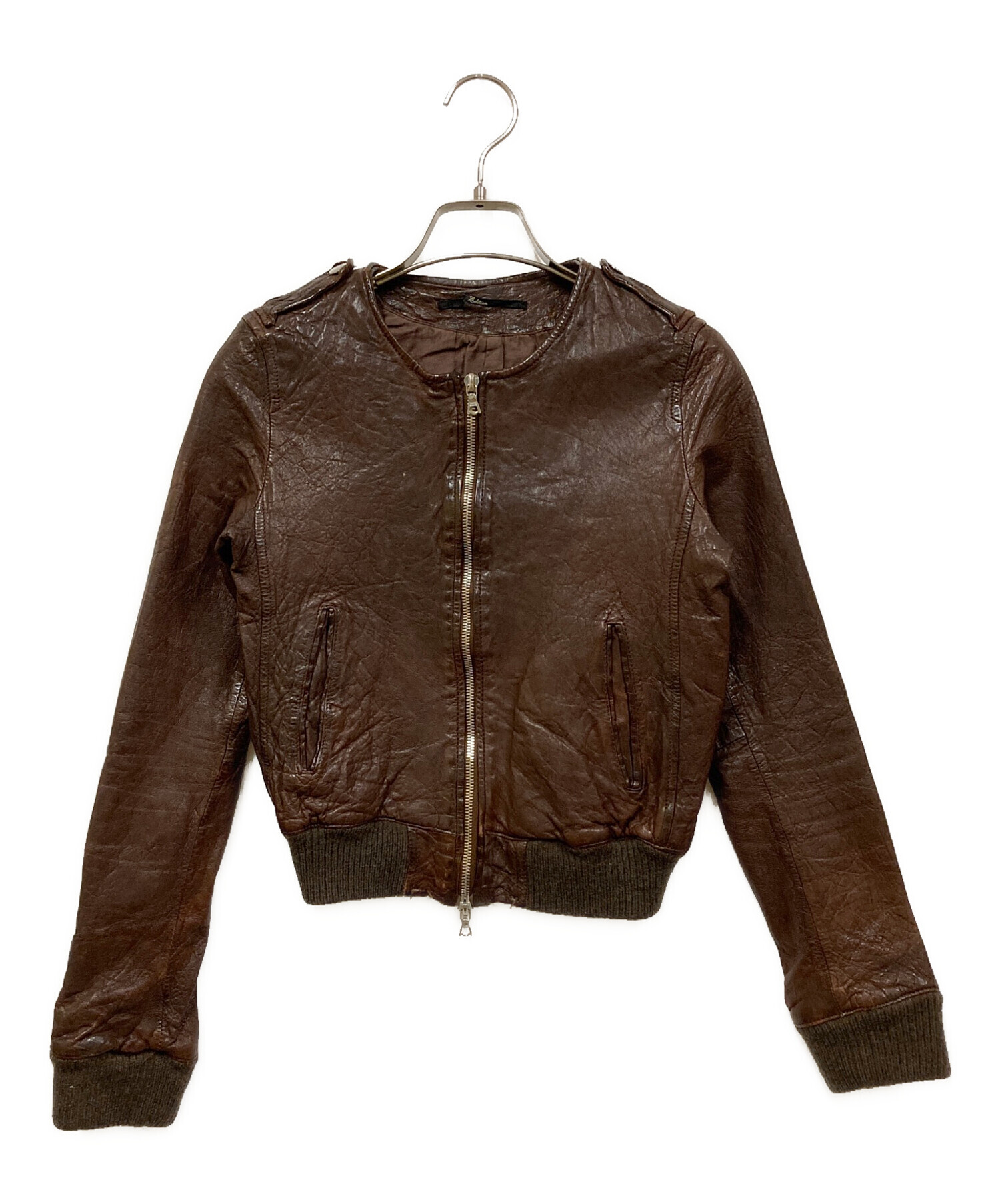 中古・古着通販】Edition (エディション) レザージャケット ブラウン