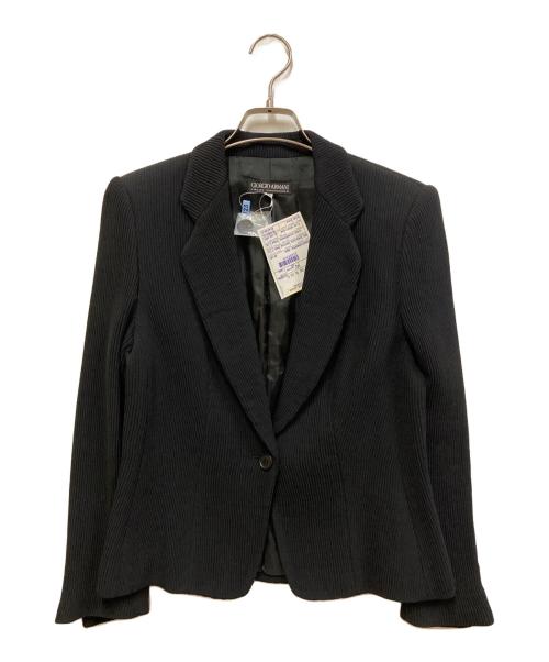 GIORGIO ARMANI ストライプテーラードジャケット　ドット春夏　42黒 3087000292922421_01_7841w.jpeg