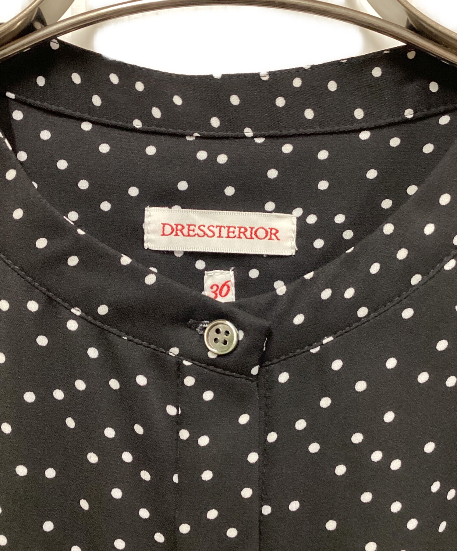 中古・古着通販】DRESSTERIOR (ドレステリア) ドットプリントフレンチ 