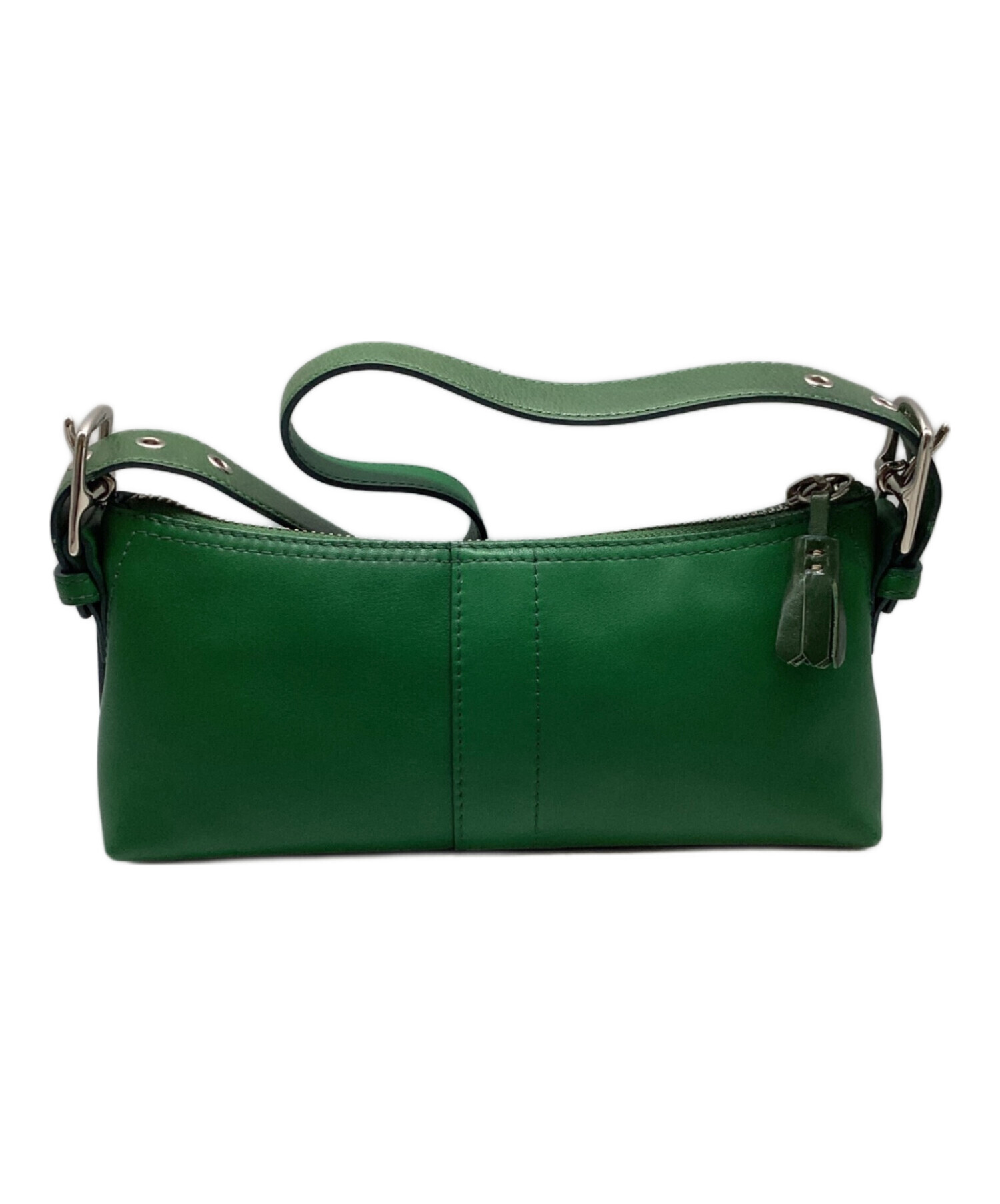 中古・古着通販】COACH (コーチ) ショルダーバッグ グリーン｜ブランド 