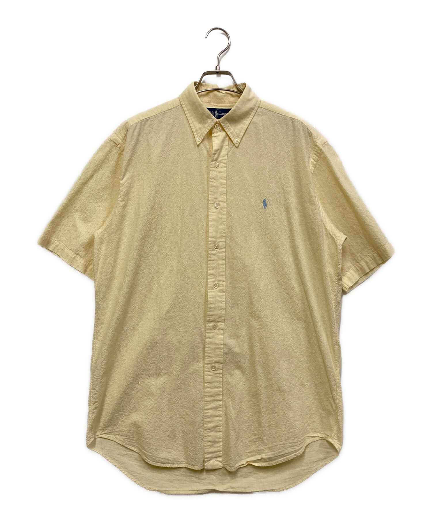 中古・古着通販】RALPH LAUREN (ラルフローレン) 半袖シャツ イエロー 