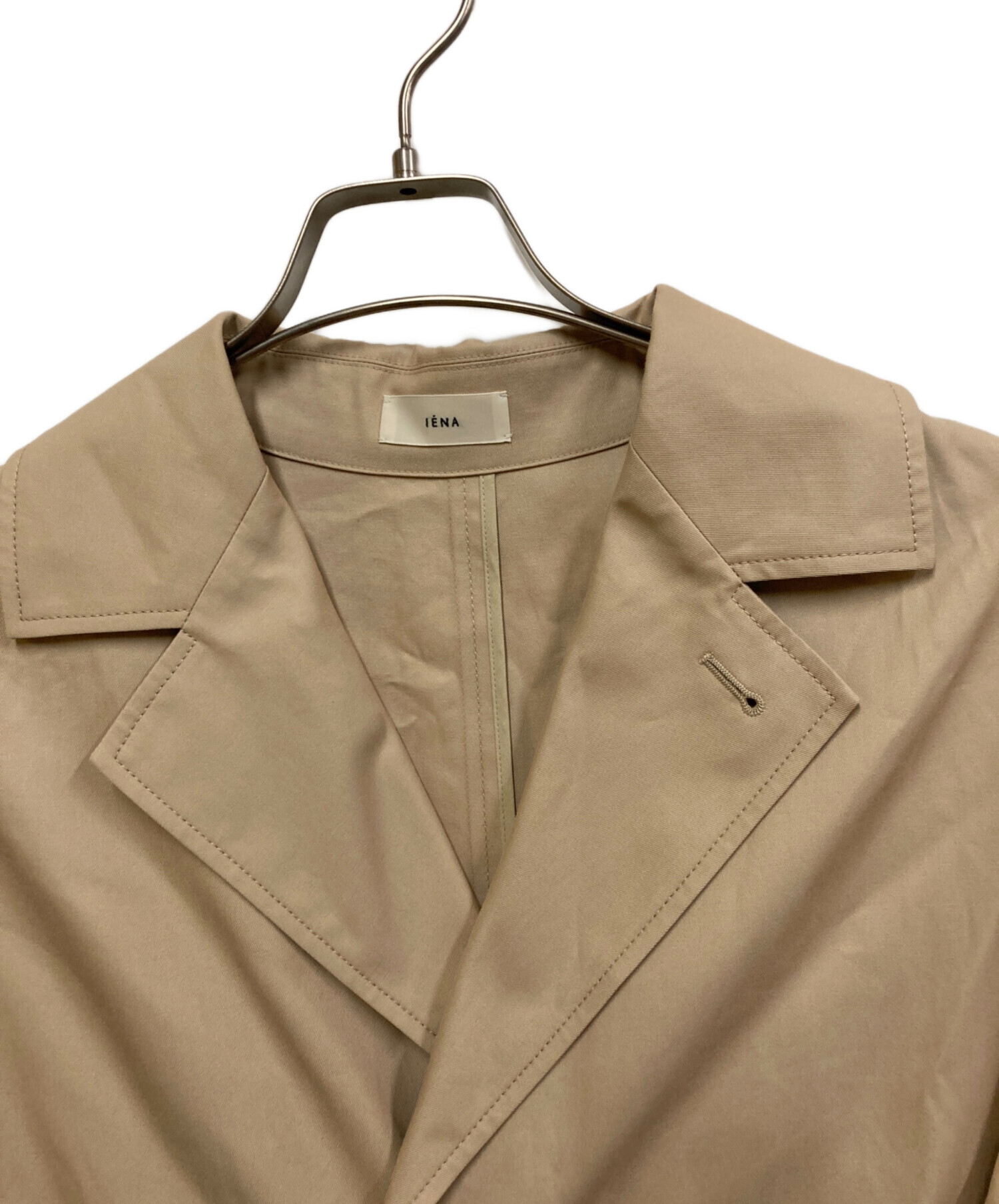 【美品】シャンブレーツイル 撥水 フォムルコート トレンチ イエナ IENA 中古・古着通販】IENA (イエナ) シャンブレーツイル撥水フォルムコート