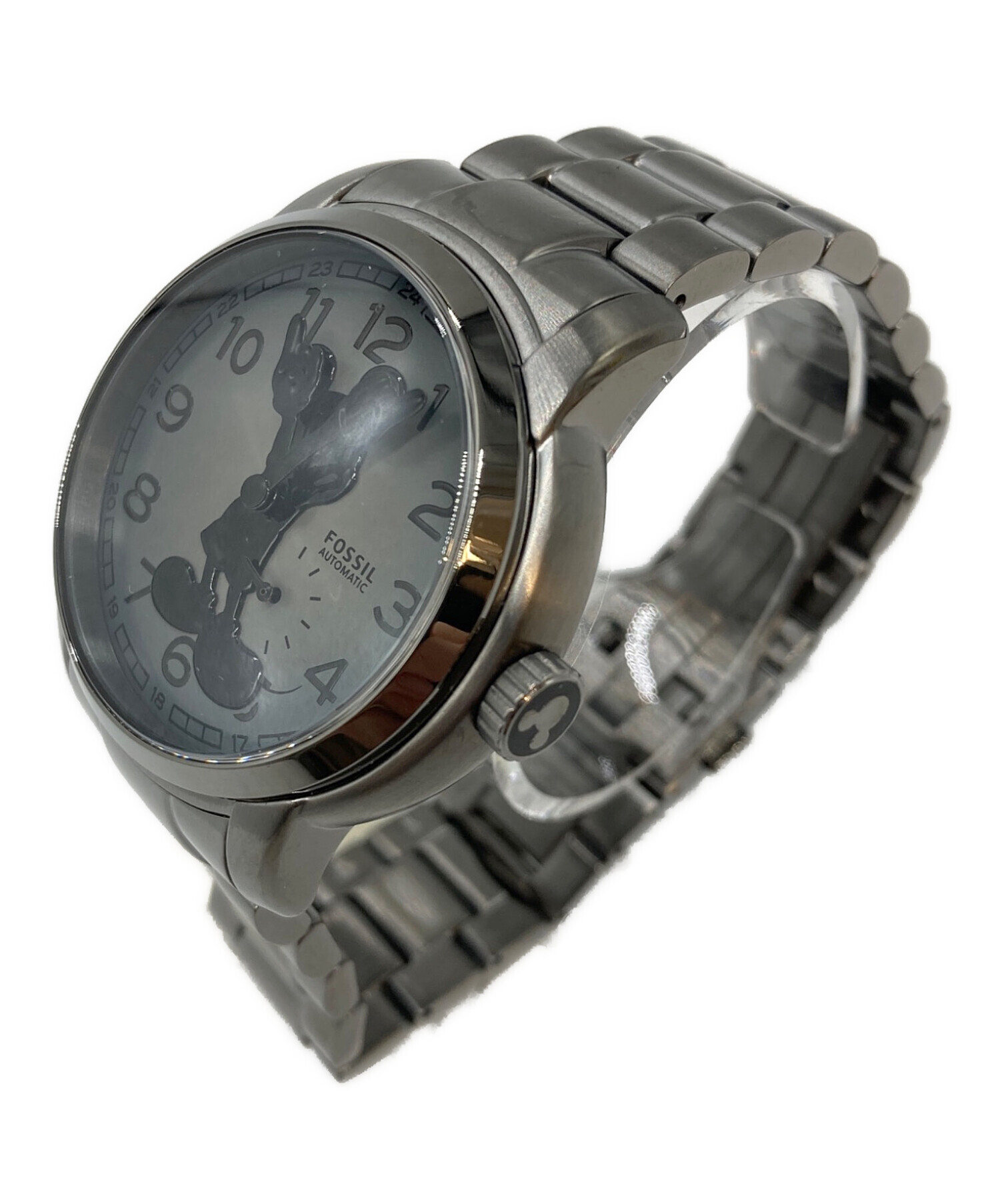 1*ディズニー　ブリキミッキー時計セット　FOSSIL フォッシル　昭和レトロ FOSSIL 腕時計 フォッシル | ディズニー Disney Mickey Mouse x