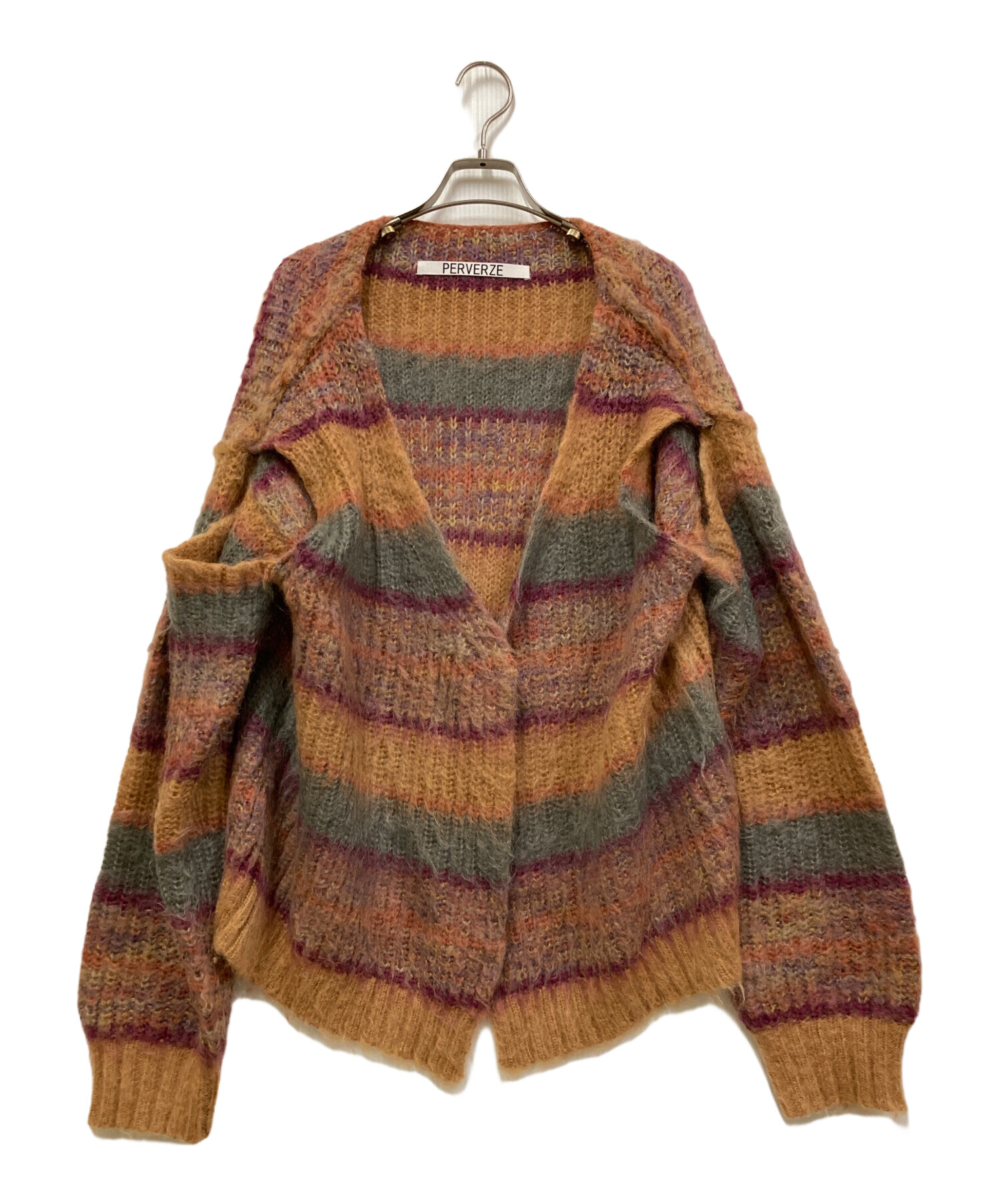 PERVERZE 2 way モヘアカーディガン perverze モヘア ニット