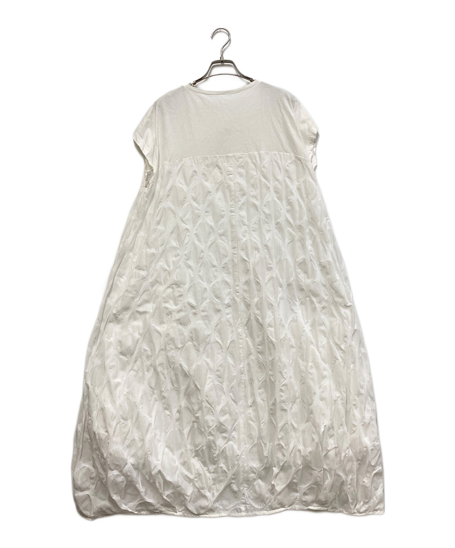 [新品未使用]ビアズリー　ドットリップルワンピース　白1 中古・古着通販】BEARDSLEY (ビアズリー) コットン ドットリップル