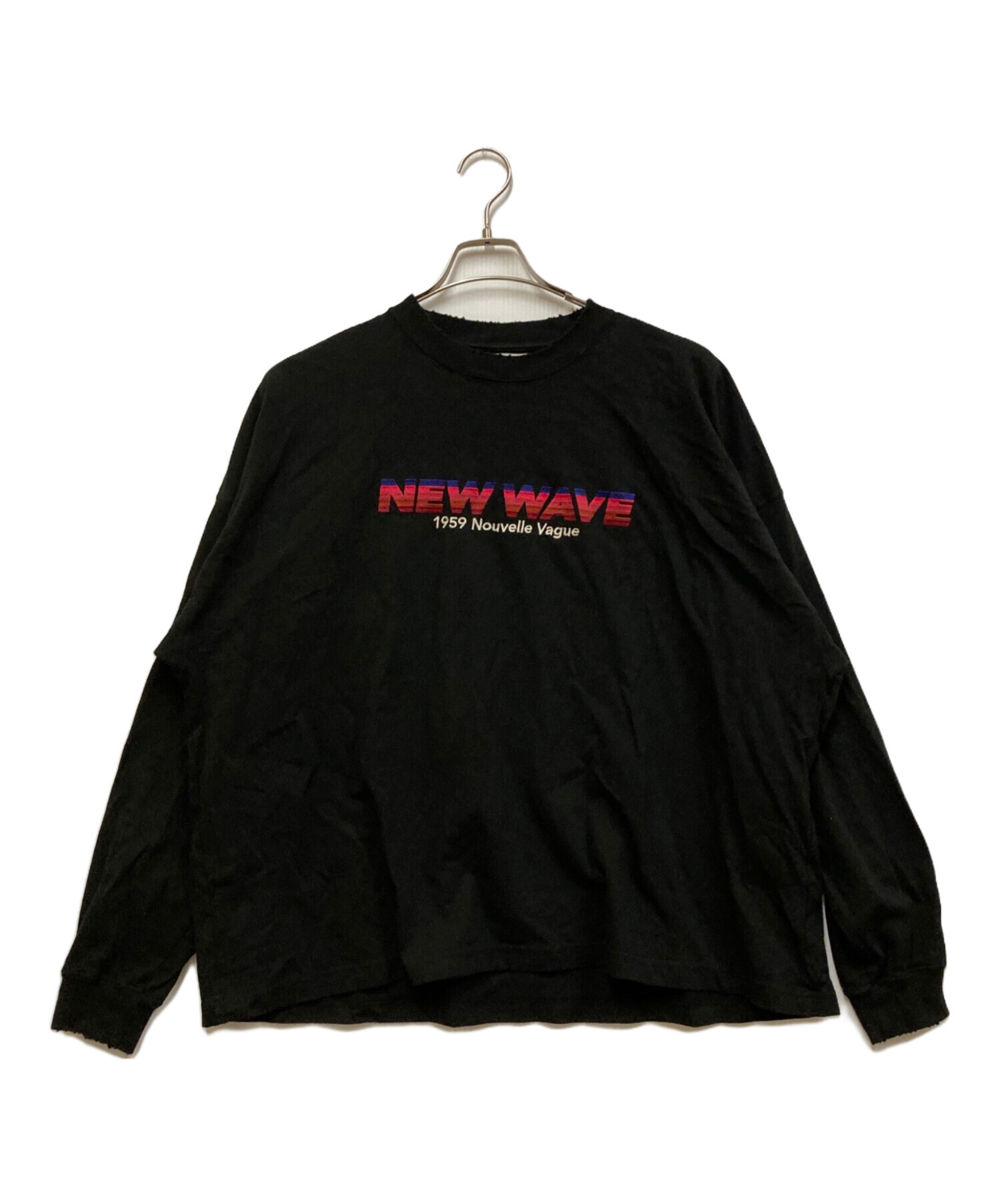 DAIRIKU(ダイリク) 23SS NEW WAVE TEE メンズ FREE 【中古】【ブランド古着バズストア】 中古・古着通販】DAIRIKU (ダイリク) NEW WAVE Tee ブラック サイズ