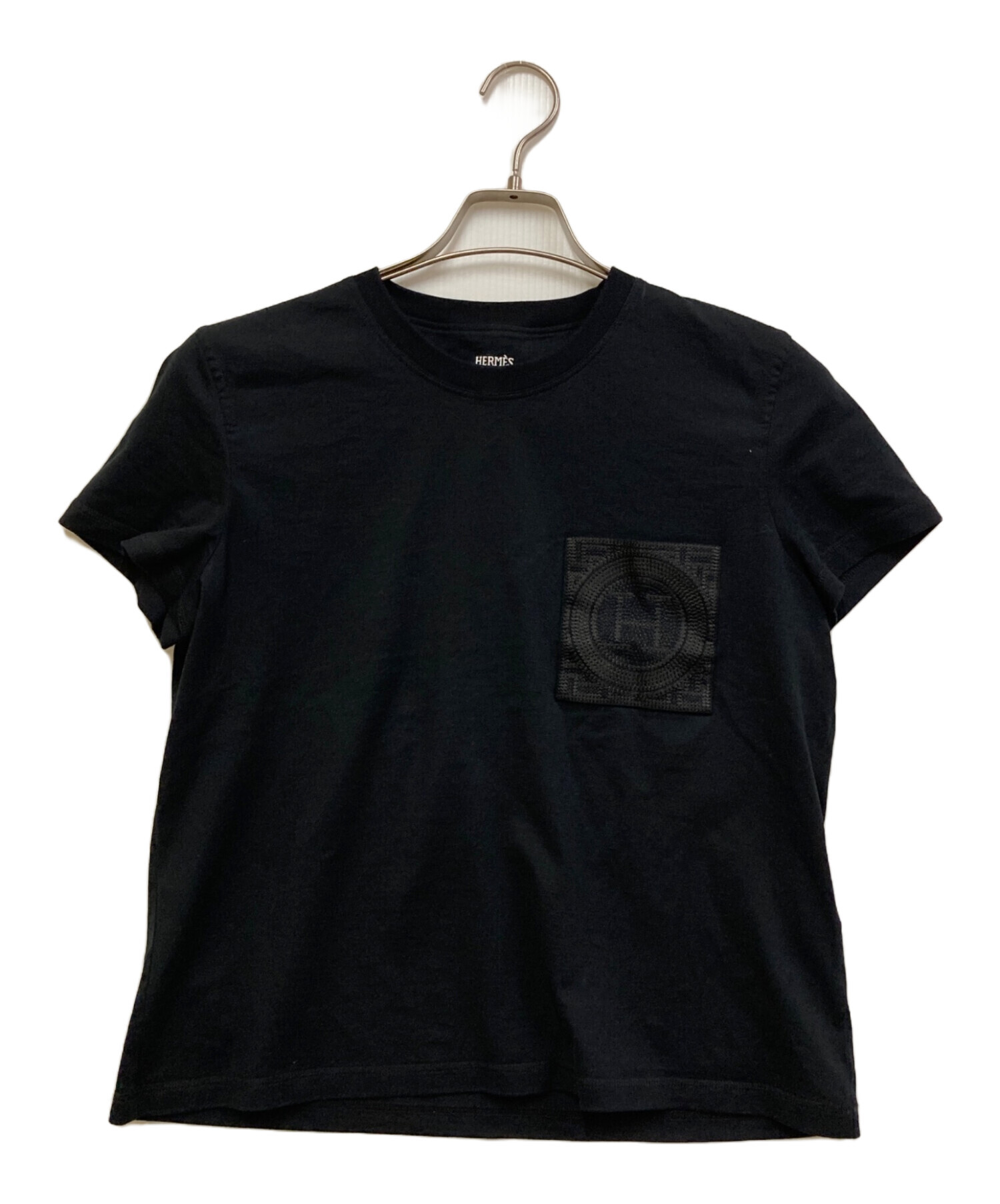 中古・古着通販】HERMES (エルメス) 24SS H刺繍ポケット 半袖Tシャツ 