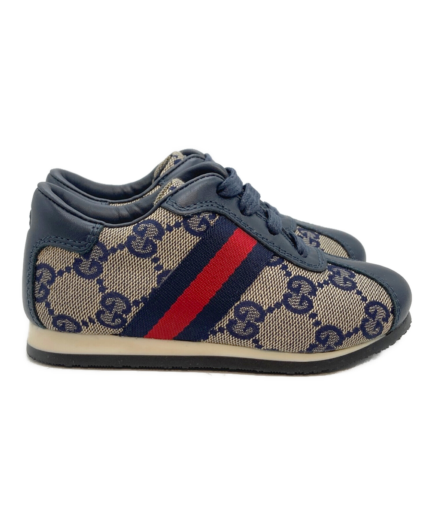中古・古着通販】GUCCI (グッチ) GGキャンバススニーカー ベージュ