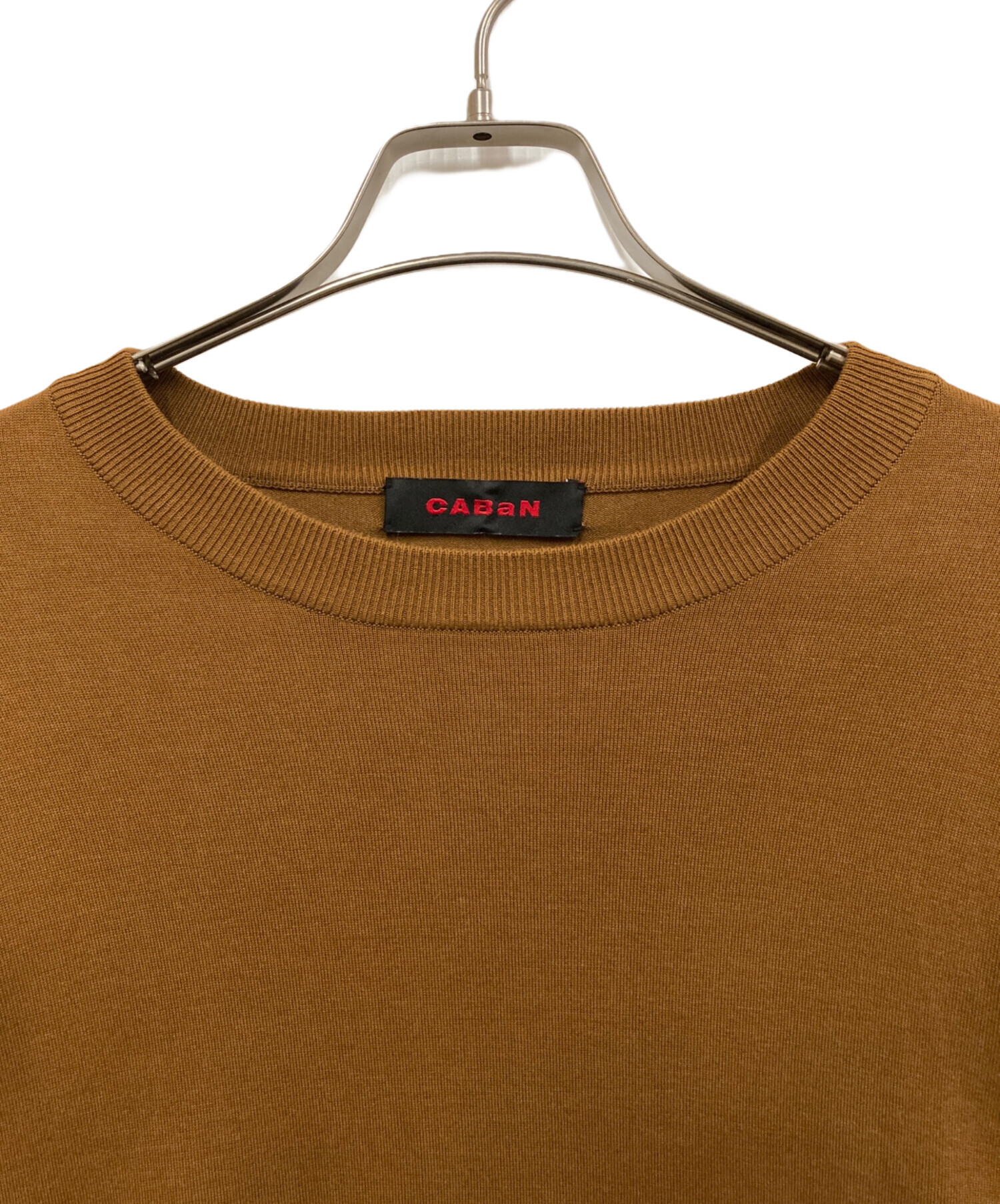 中古・古着通販】CABaN (キャバン) クルーネックニット ブラウン