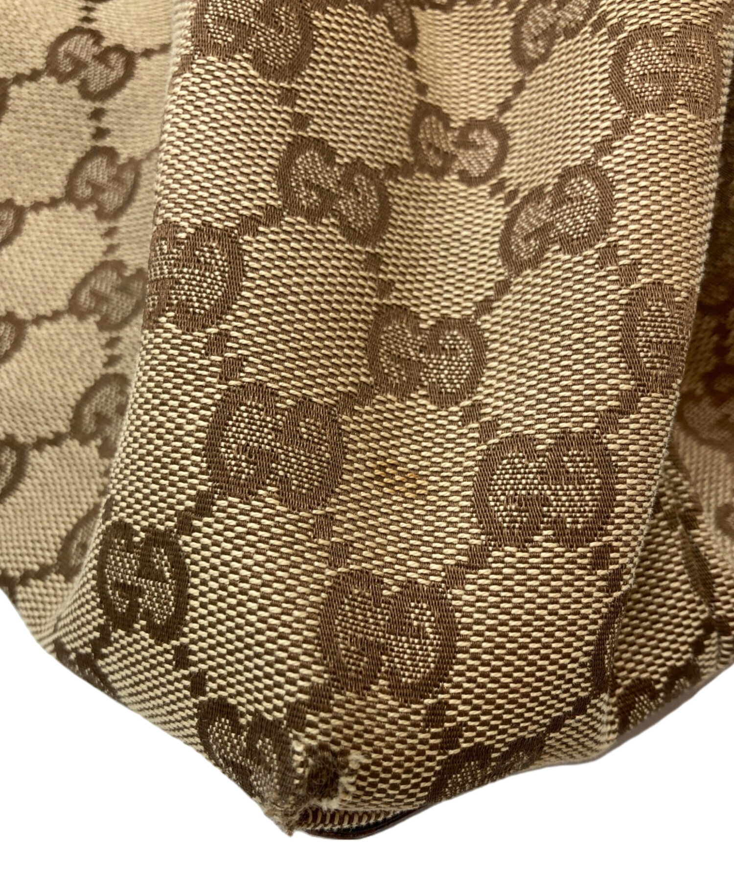中古・古着通販】GUCCI (グッチ) GGキャンバストートバッグ ベージュ 