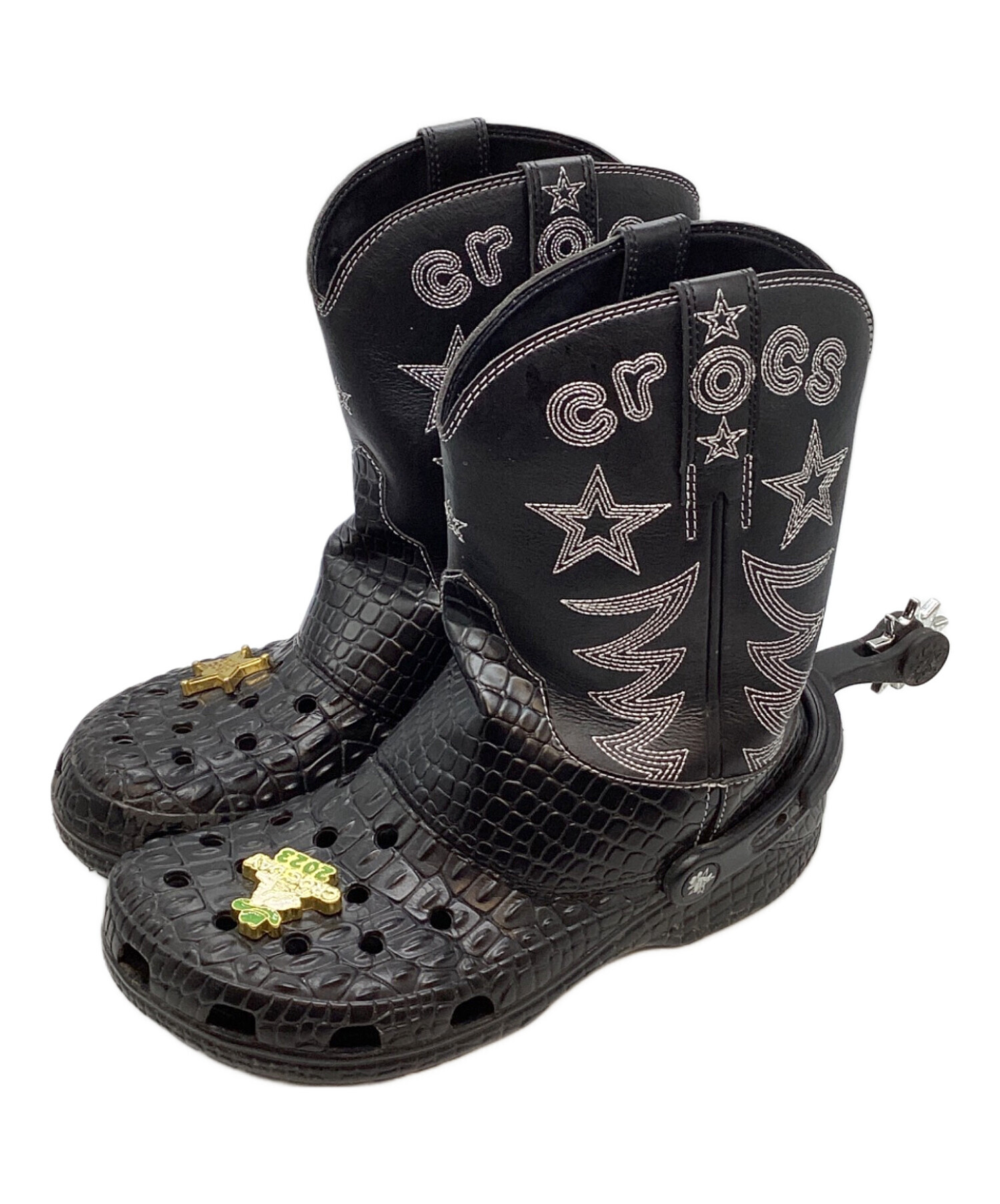 中古・古着通販】crocs (クロックス) Classic Cowboy Boot ブラック