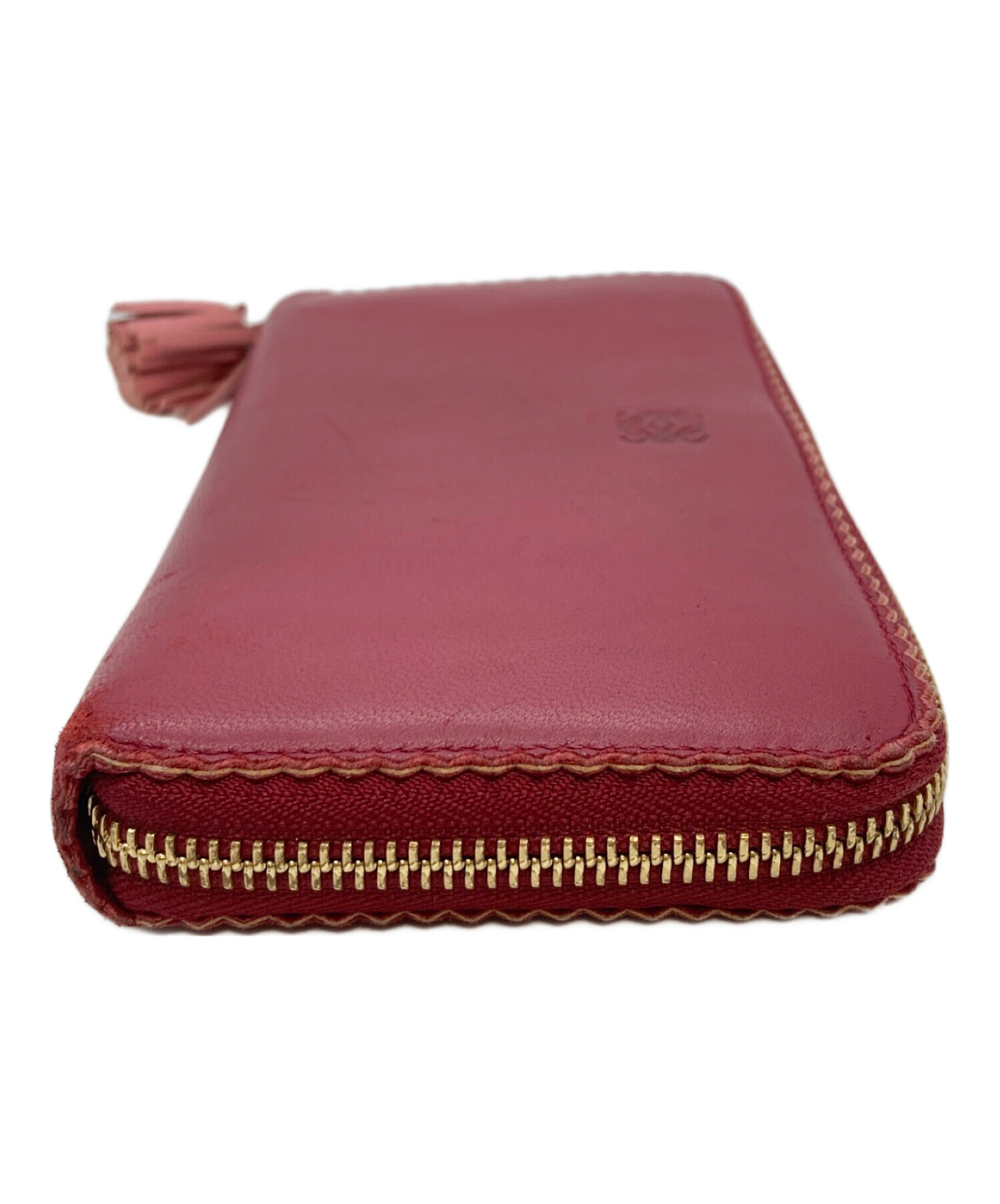 中古・古着通販】LOEWE (ロエベ) ナッパレザー長財布 レッド｜ブランド