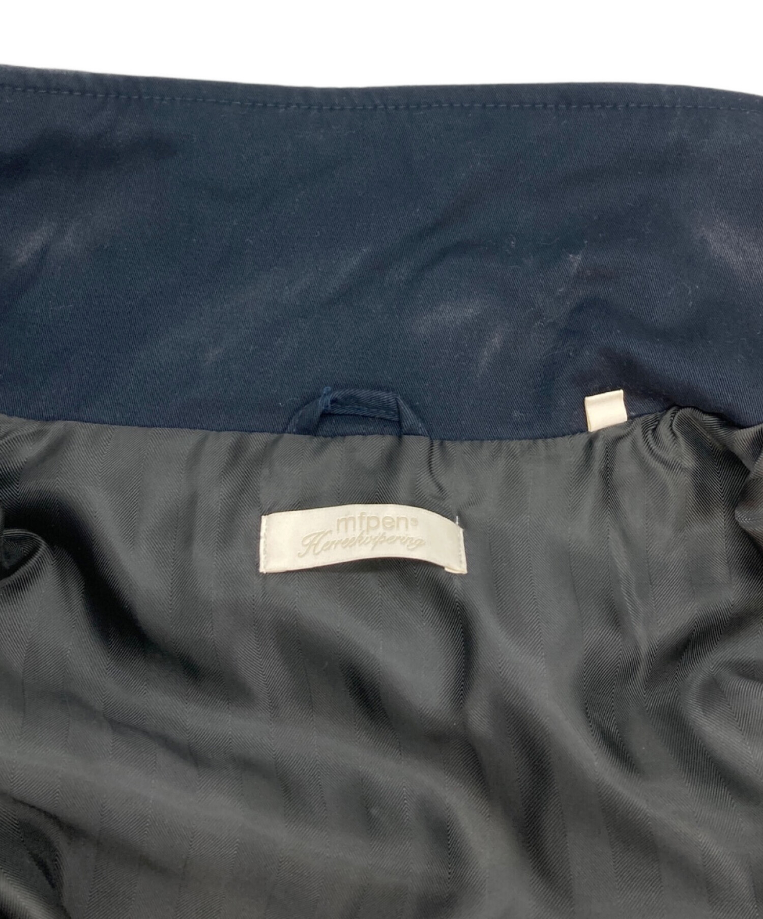中古・古着通販】mfpen (エムエフペン) JOHNSTON COAT ネイビー サイズ