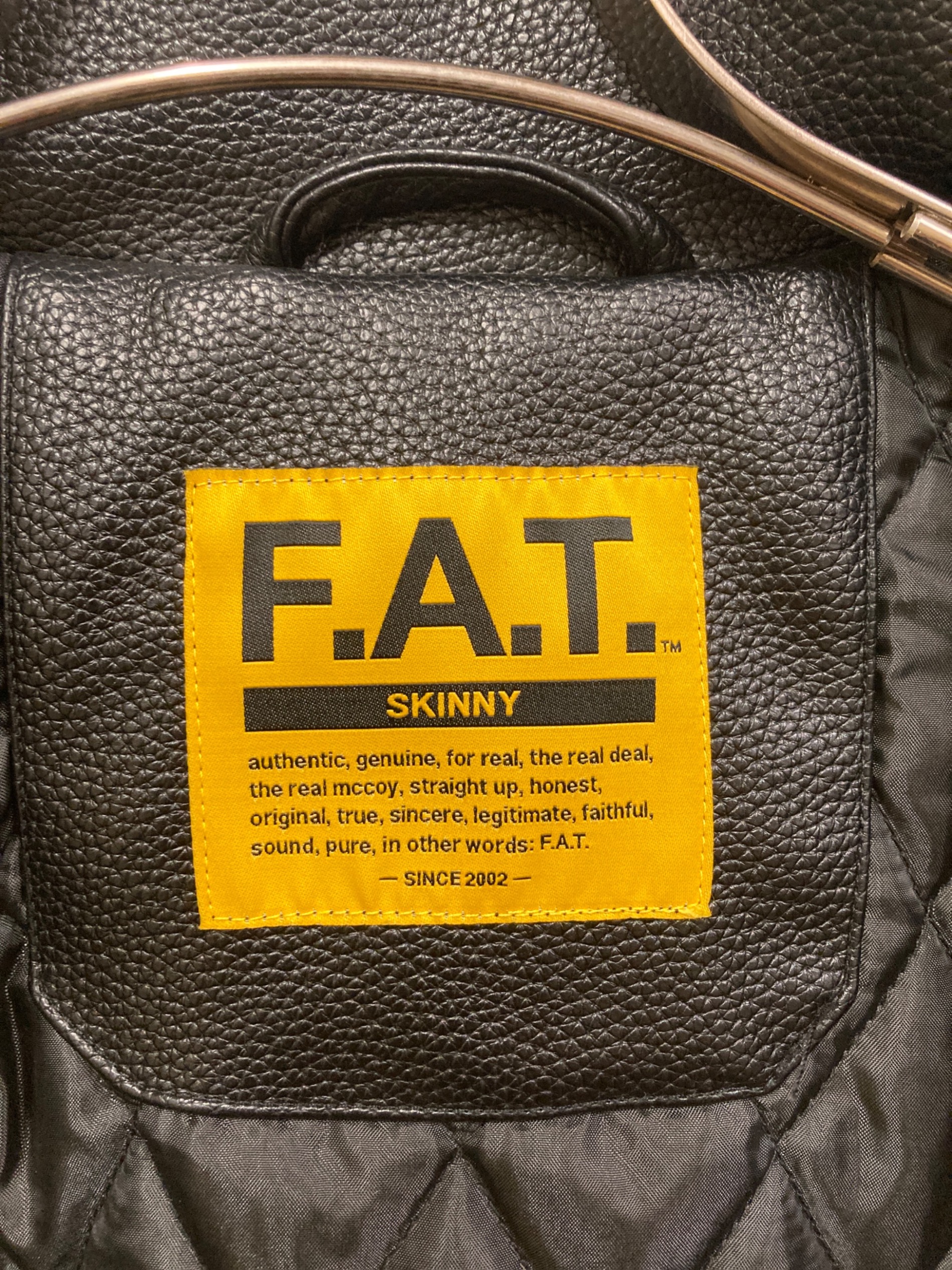FAT COOPERS PUレザージャケットXL ブラック 【公式通販】