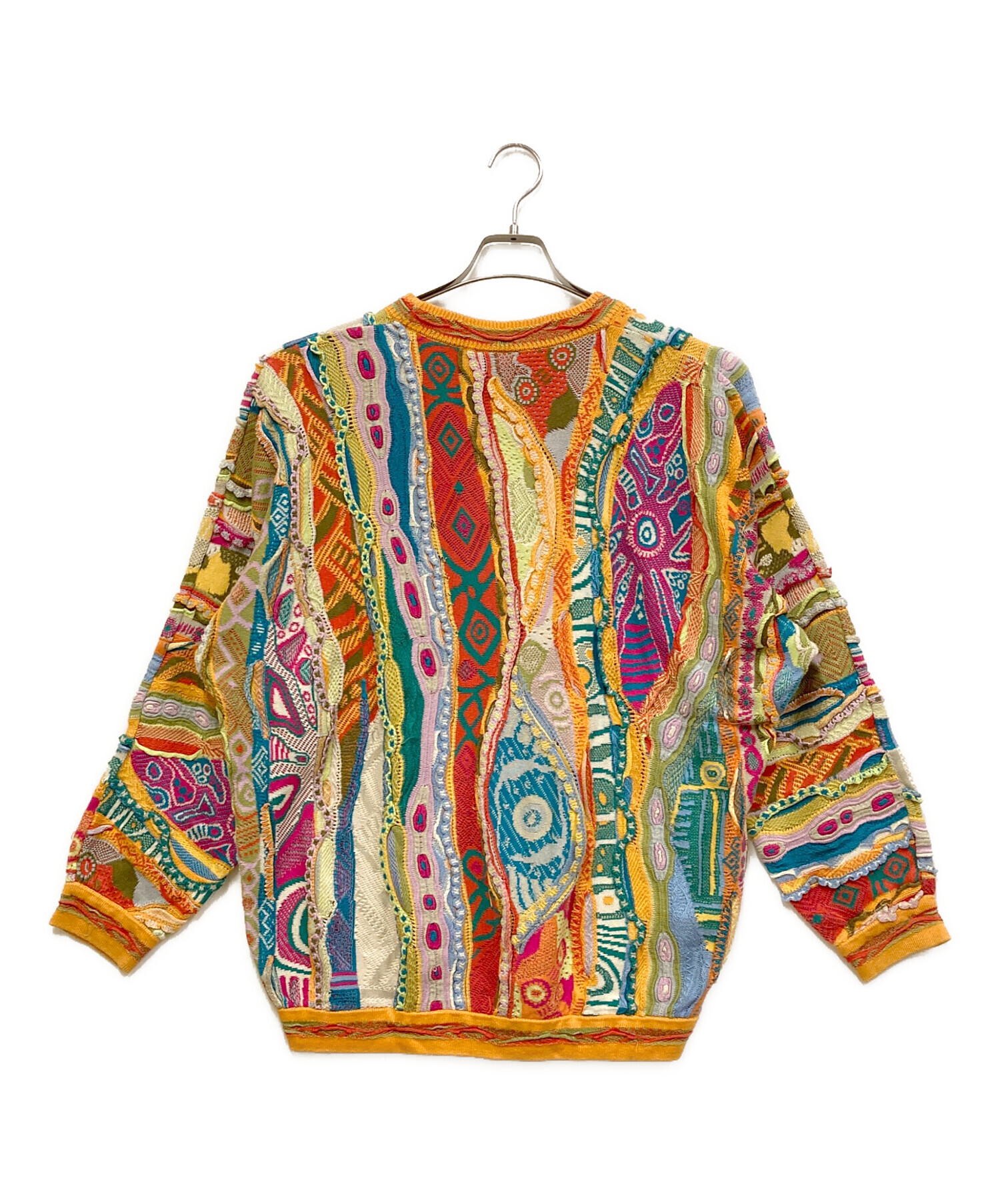 中古・古着通販】limnos (リムノス) 3Dニット オレンジ サイズ:M