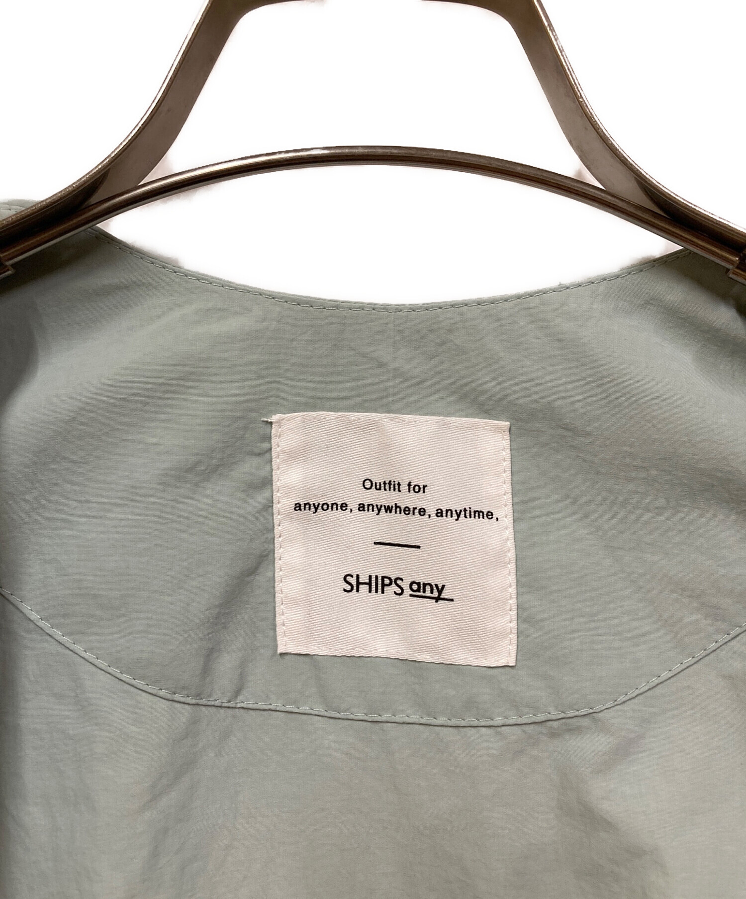 値下げ　シップスエニィ　ナイロンギャザーノーカラーコクーンブルゾン 中古・古着通販】SHIPS any (シップスエニィ) ナイロン ギャザーノー