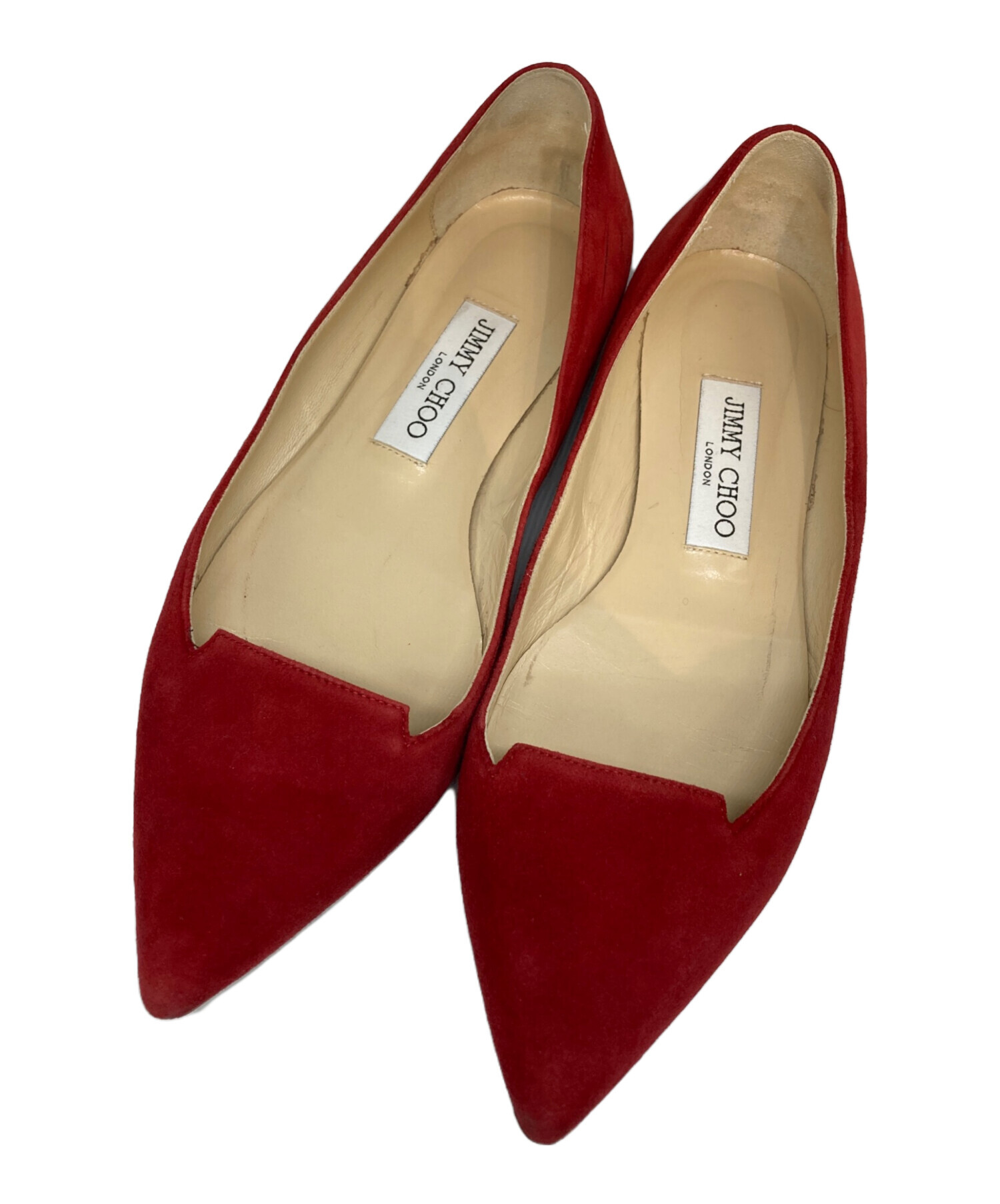 中古・古着通販】JIMMY CHOO (ジミーチュウ) パンプス レッド サイズ