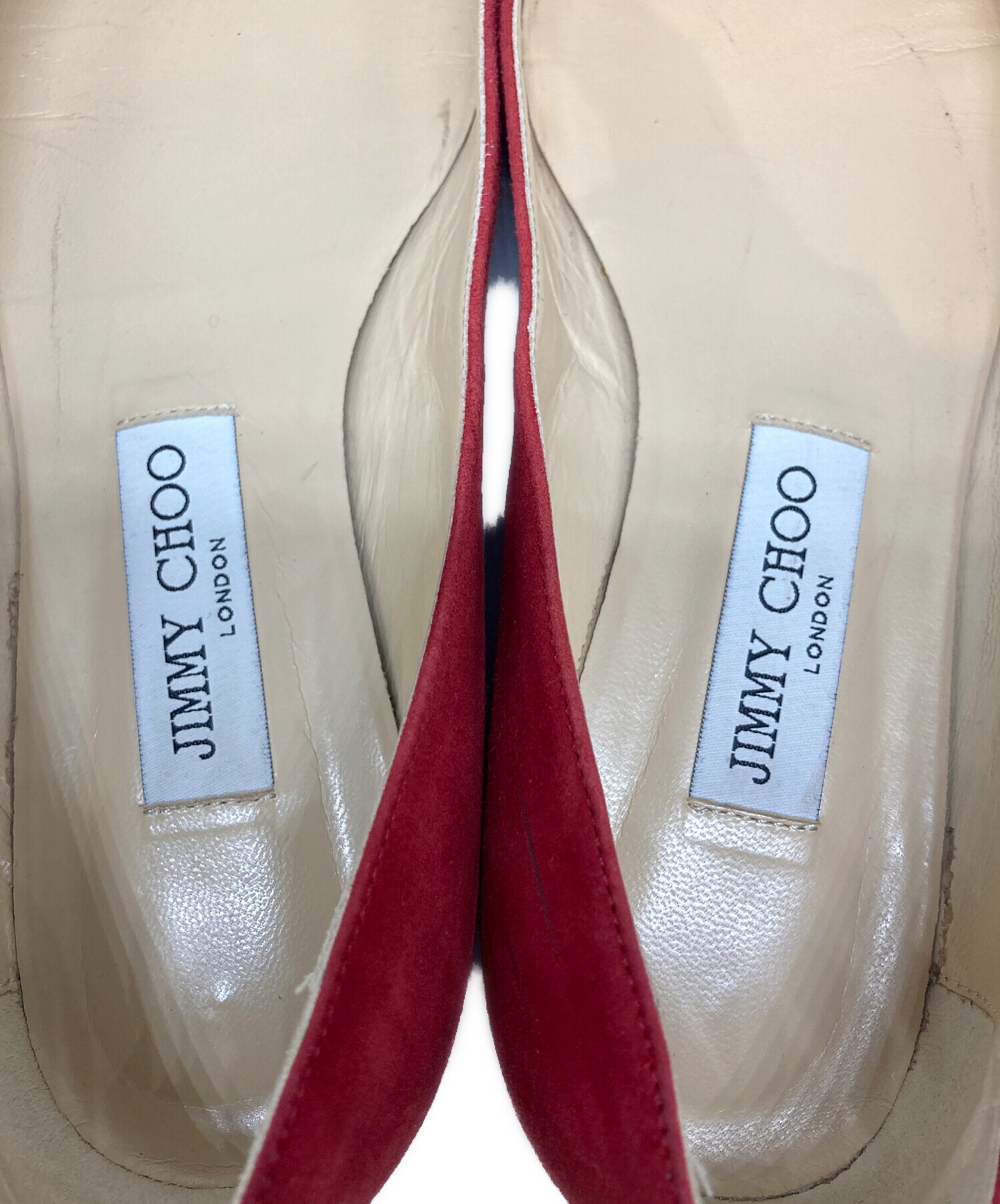 中古・古着通販】JIMMY CHOO (ジミーチュウ) パンプス レッド サイズ