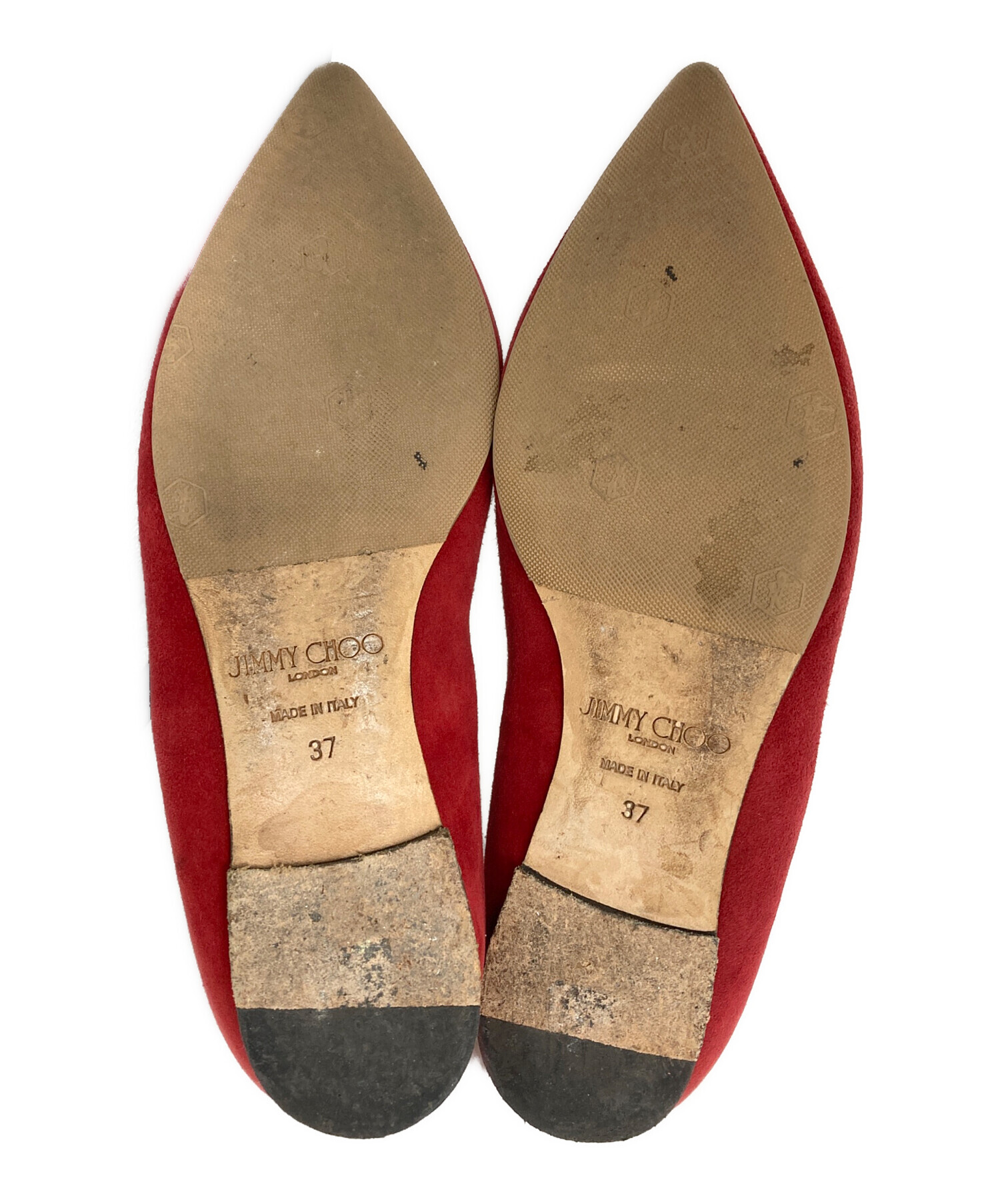 中古・古着通販】JIMMY CHOO (ジミーチュウ) パンプス レッド サイズ