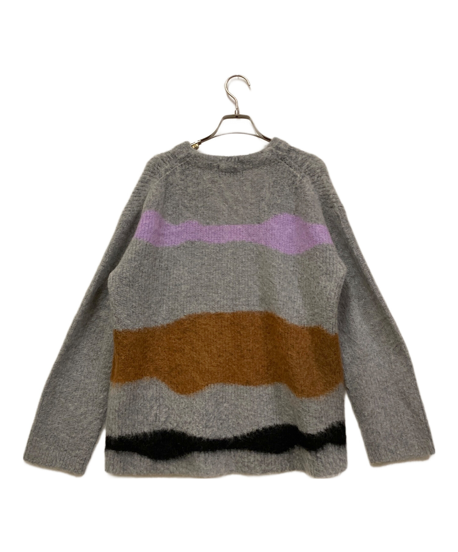 中古・古着通販】soduk (スドーク) drawing knit cardigan グレー