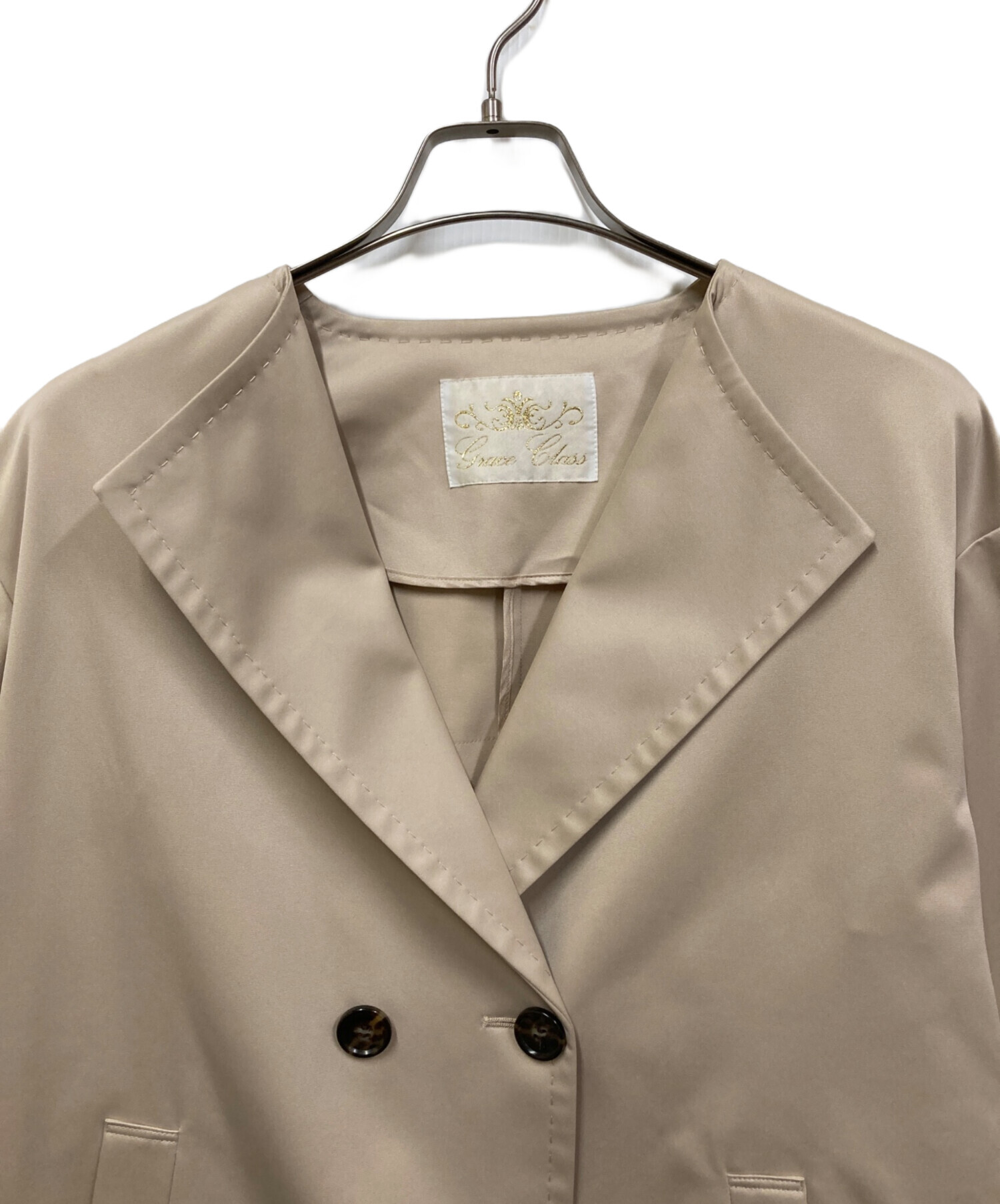 中古・古着通販】GRACE CLASS (グレースクラス) ノーカラートレンチ