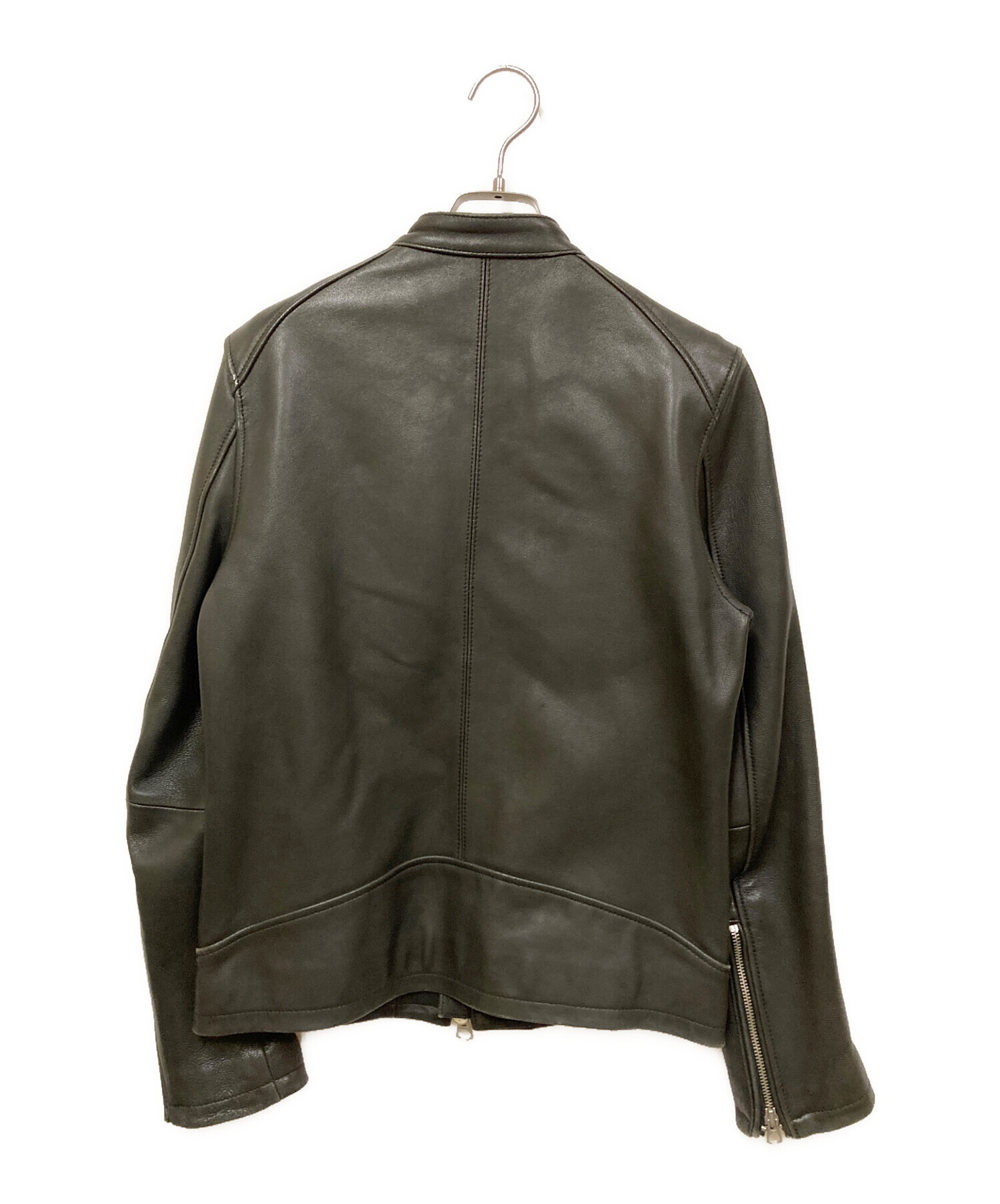 HARE ハレ シングルライダースジャケット 中古・古着通販】HARE (ハレ) ラムレザーシングルライダース