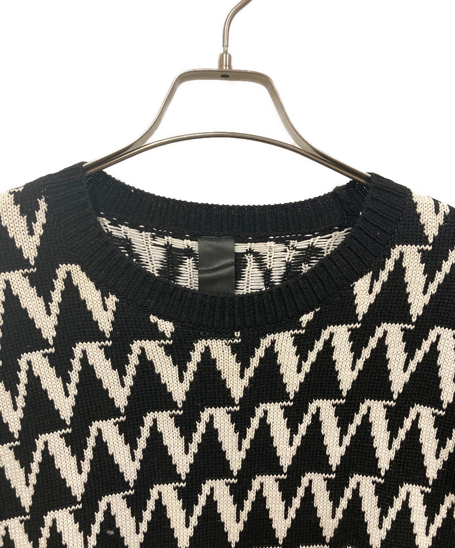 中古・古着通販】SHAREEF (シャリーフ) JACQUARD KNIT ホワイト 