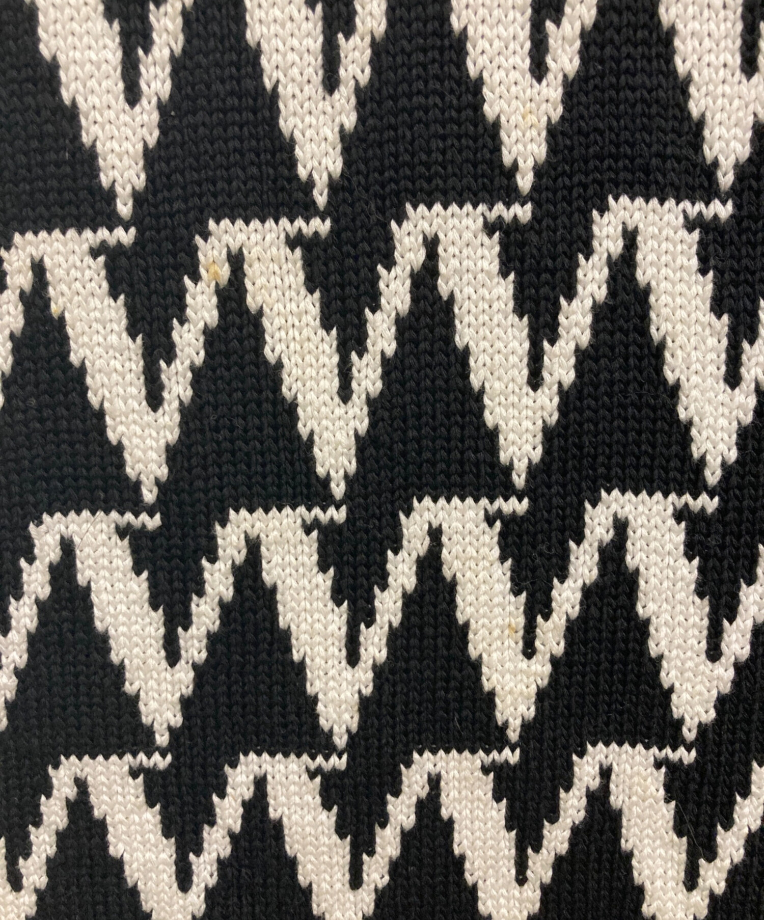 中古・古着通販】SHAREEF (シャリーフ) JACQUARD KNIT ホワイト