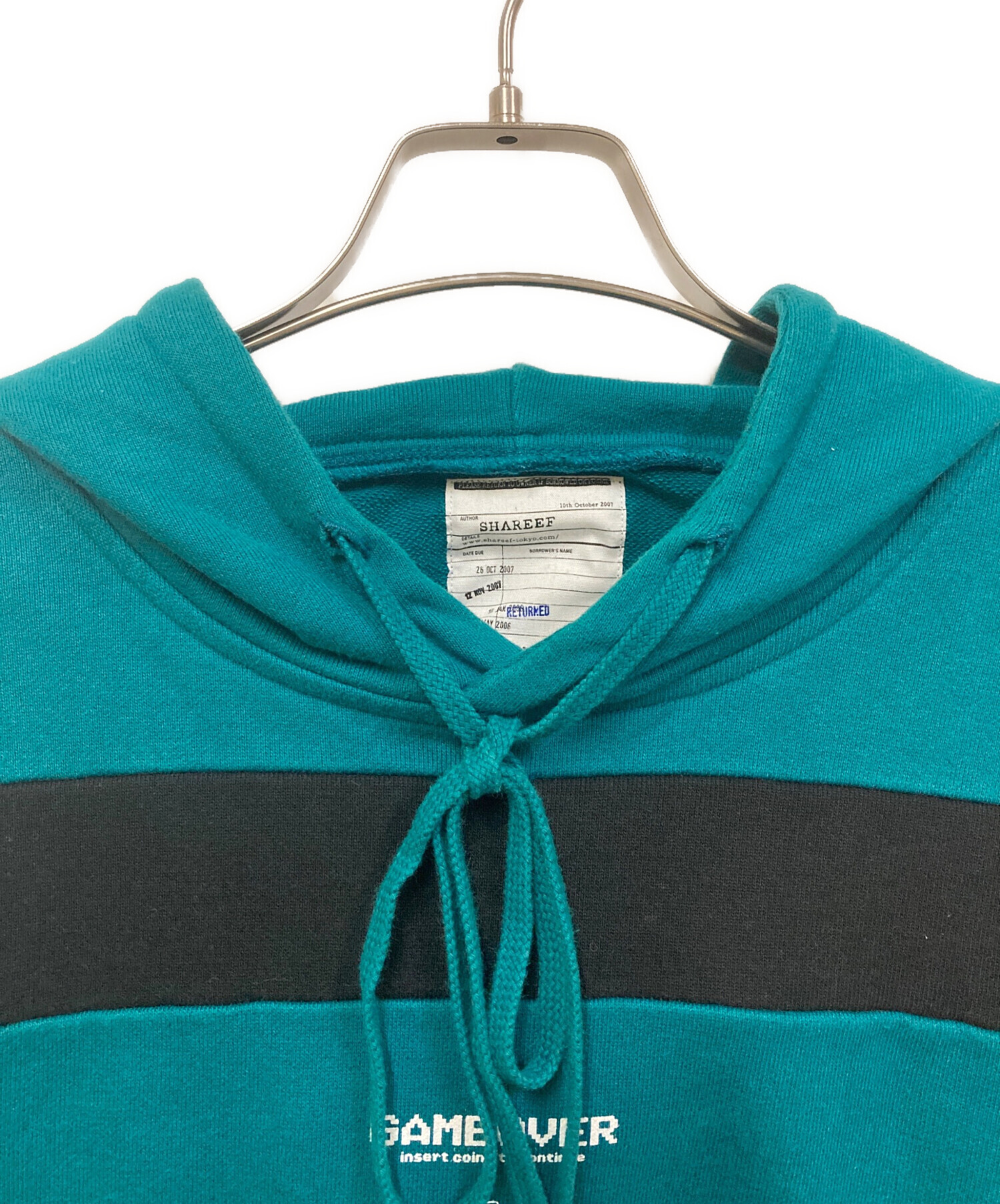中古・古着通販】SHAREEF (シャリーフ) SWITCHING BIG HOODIE グリーン