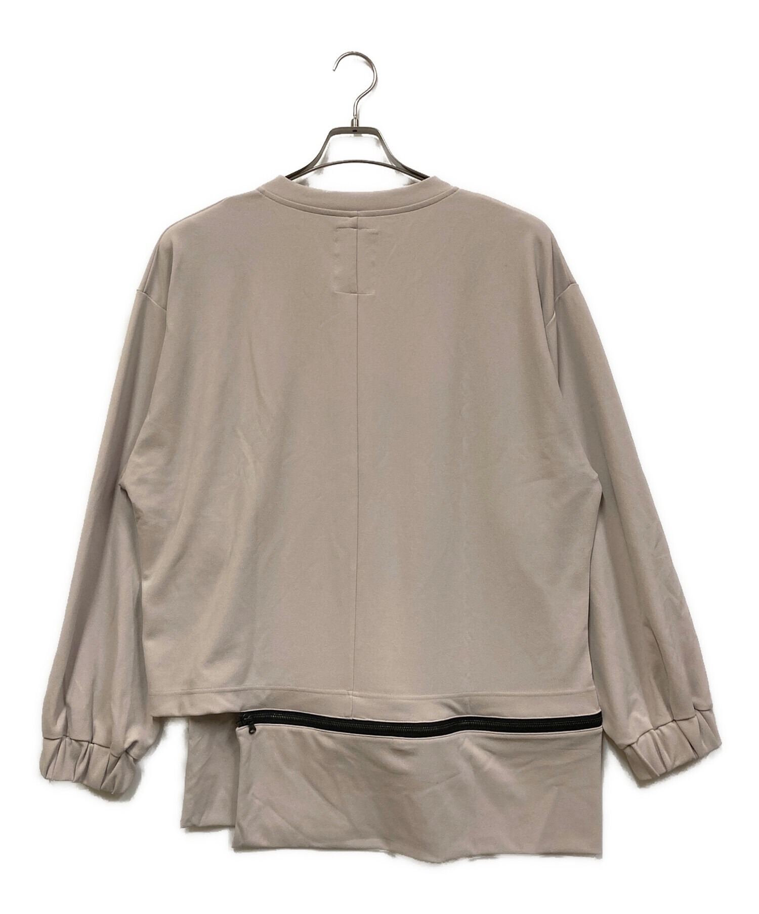 シャリーフ 日本製 カットソー ロゴ 総柄 カーディガン 2 茶系 SHAREEF