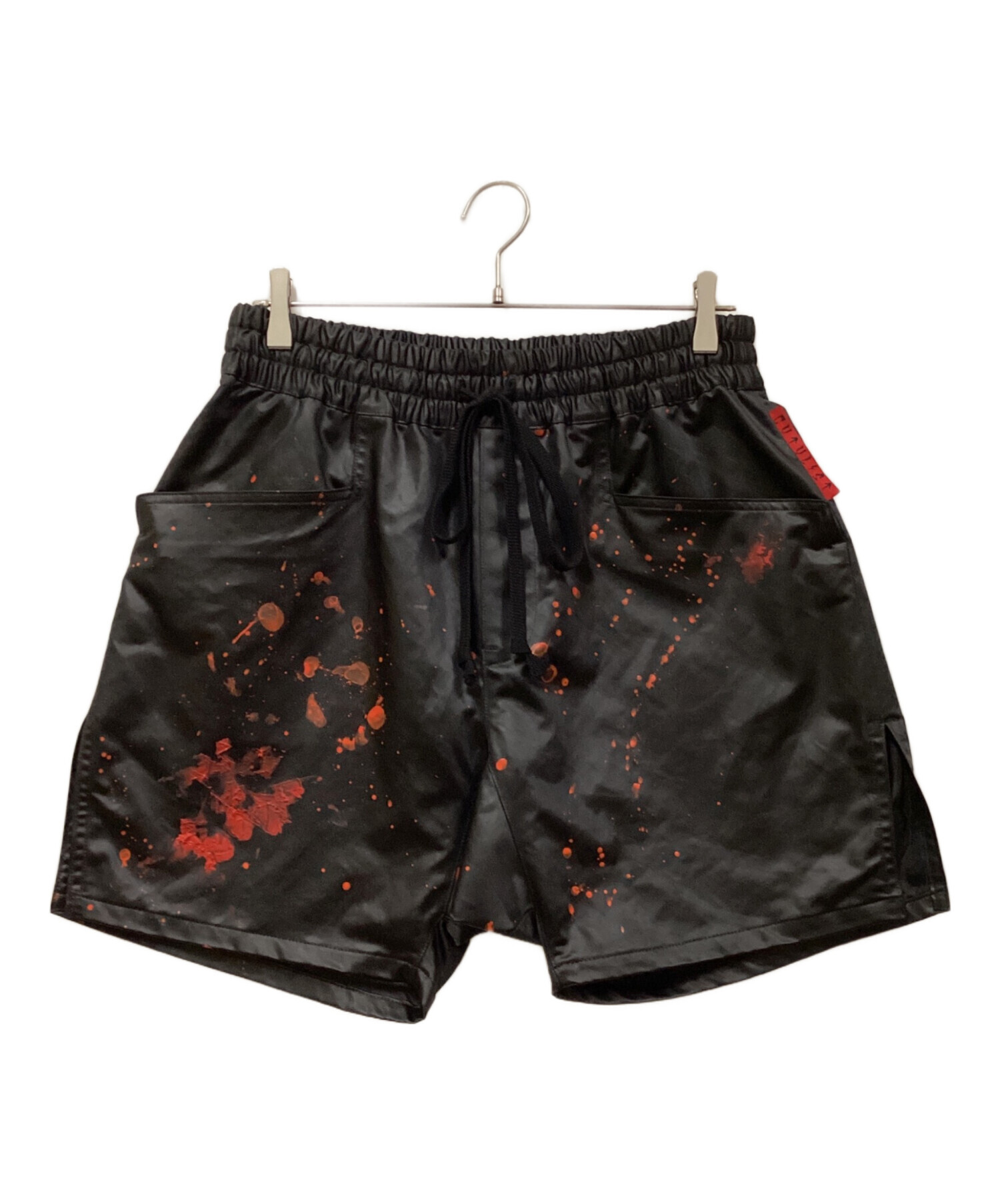 中古・古着通販】CVTVLIST (カタリスト) PAINTED SLIT SHORTS ブラック