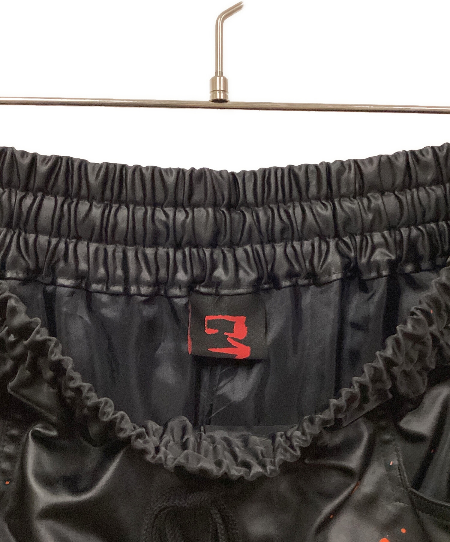 中古・古着通販】CVTVLIST (カタリスト) PAINTED SLIT SHORTS ブラック