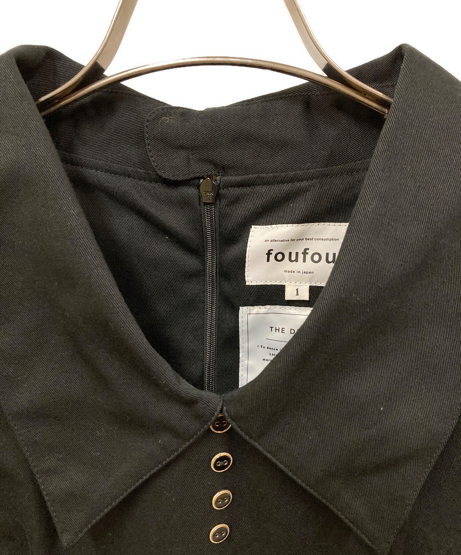 foufou ジャガードボタンダウンワンピース　フーフー ≪通常販売≫jacquard button down one piece（ジャカードボタンダウン