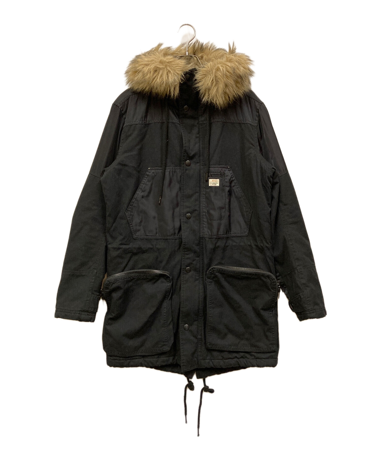 中古・古着通販】DIESEL (ディーゼル) フェイクファー ナイロン切替 