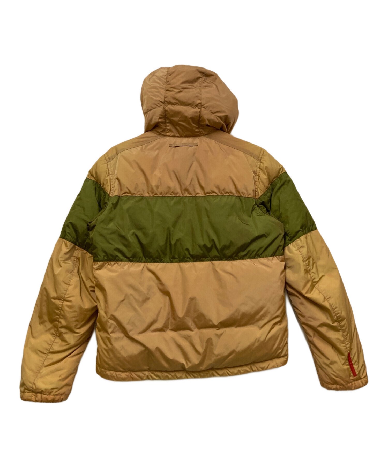 中古・古着通販】PRADA (プラダ) ダウンジャケット カーキ×ベージュ 