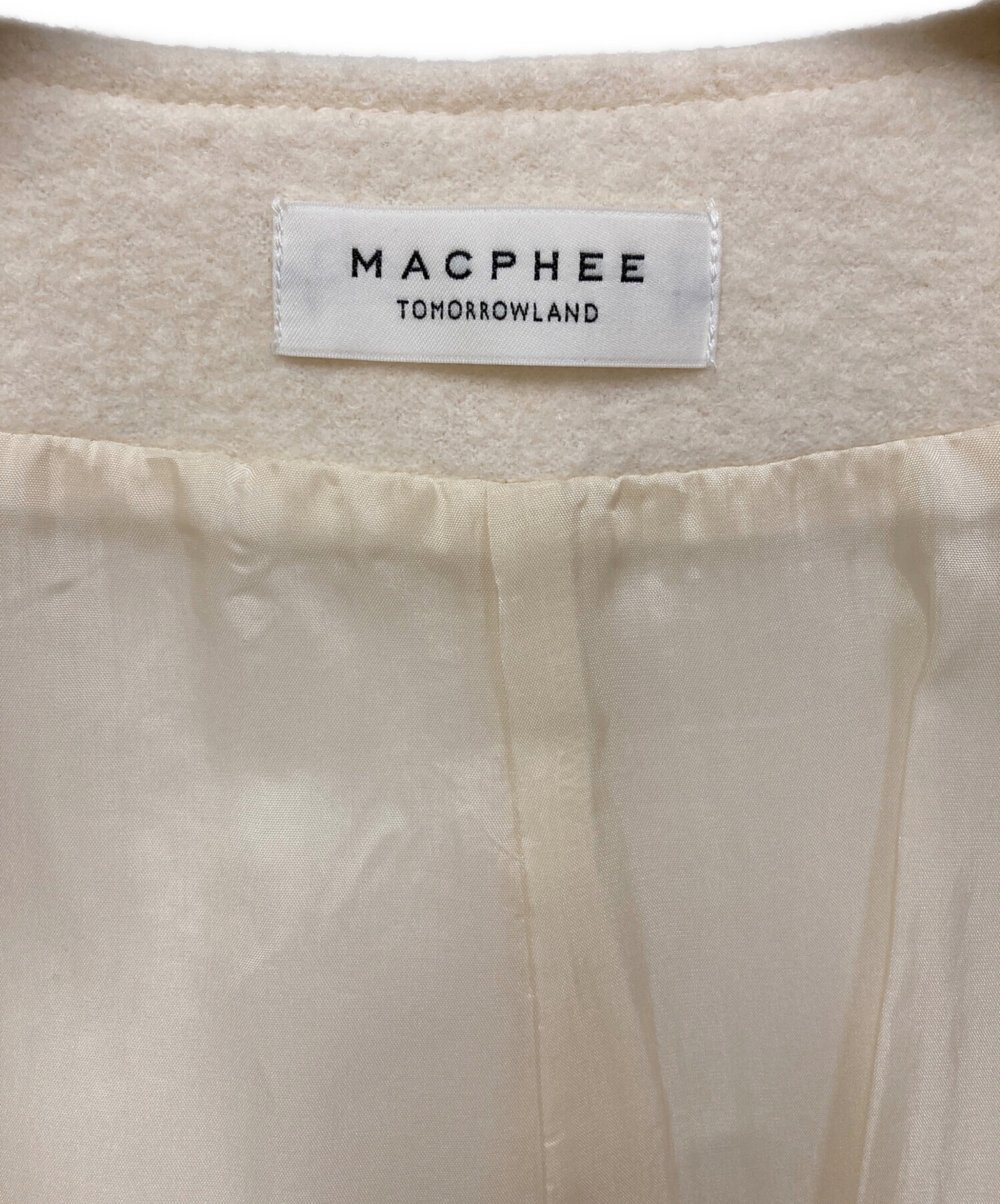 中古・古着通販】MACPHEE (マカフィー) フェイクレザーコンビ クルー